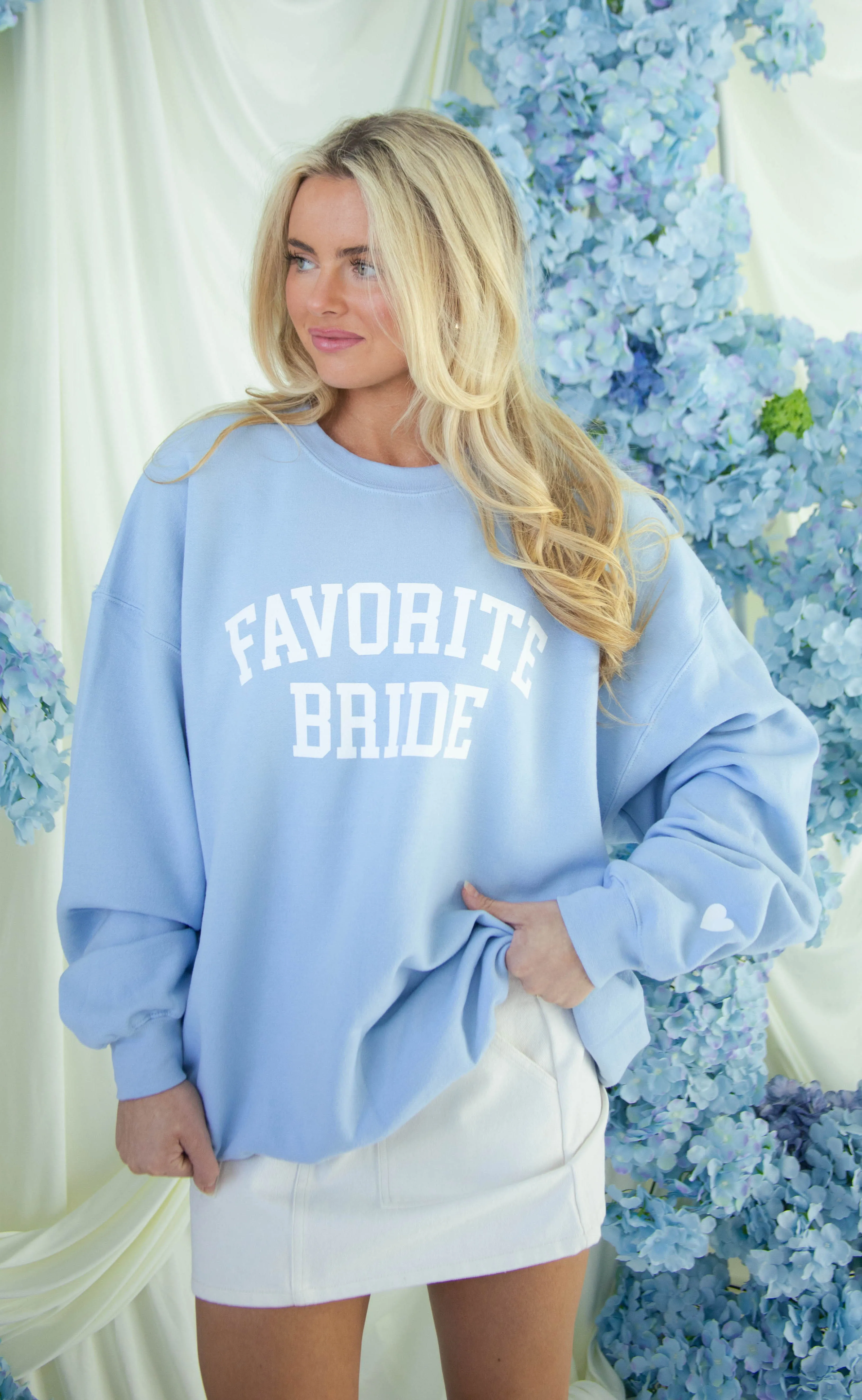 friday + saturday: favorite bride sweatshirt sold by RIFFRAFF product image thumbnail 2