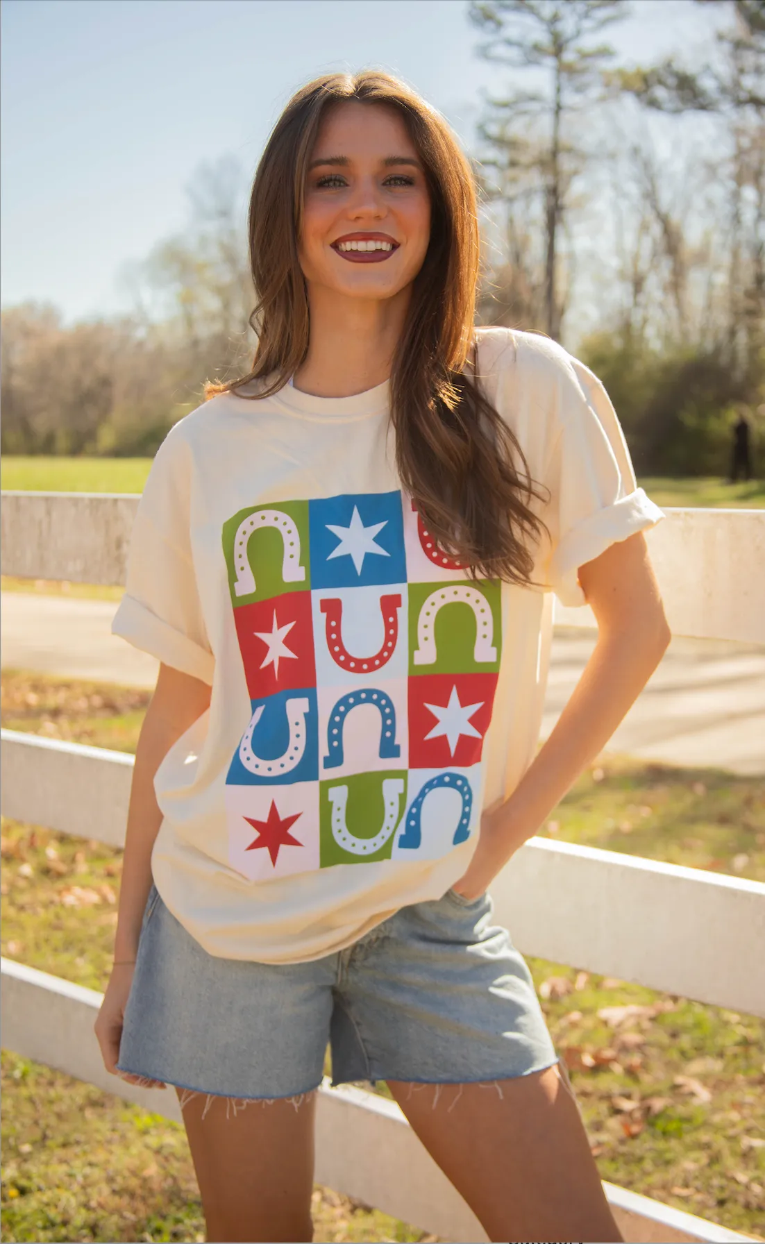 charlie southern: lucky horseshoe tee sold by RIFFRAFF