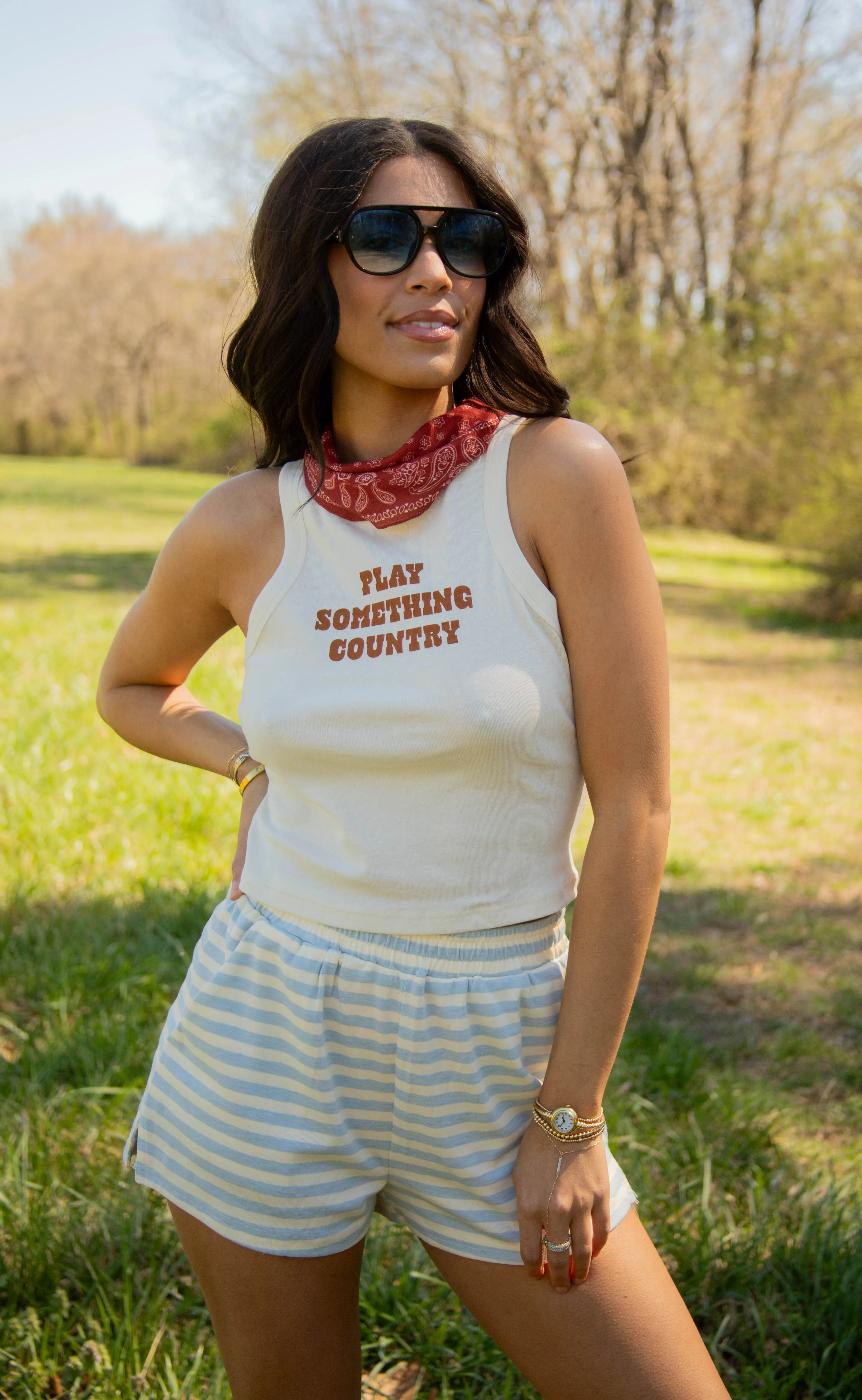 charlie southern: play something country tank sold by RIFFRAFF