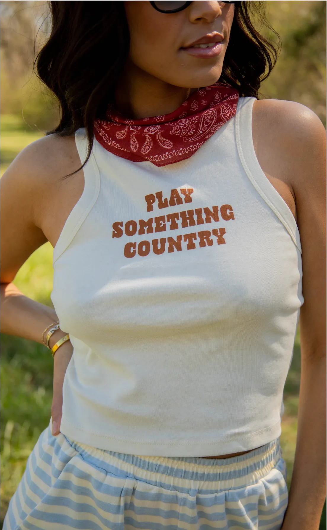 charlie southern: play something country tank sold by RIFFRAFF product image thumbnail 2