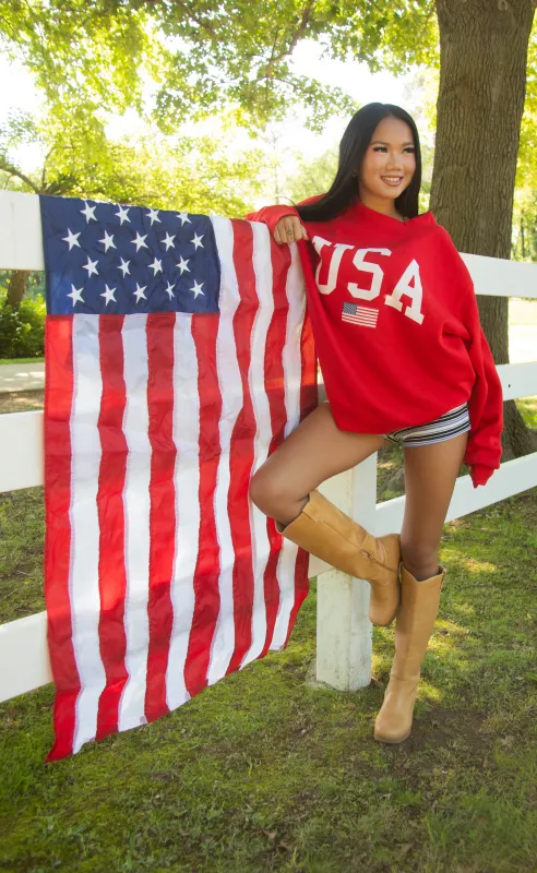 charlie southern: usa flag mockneck made by RIFFRAFF