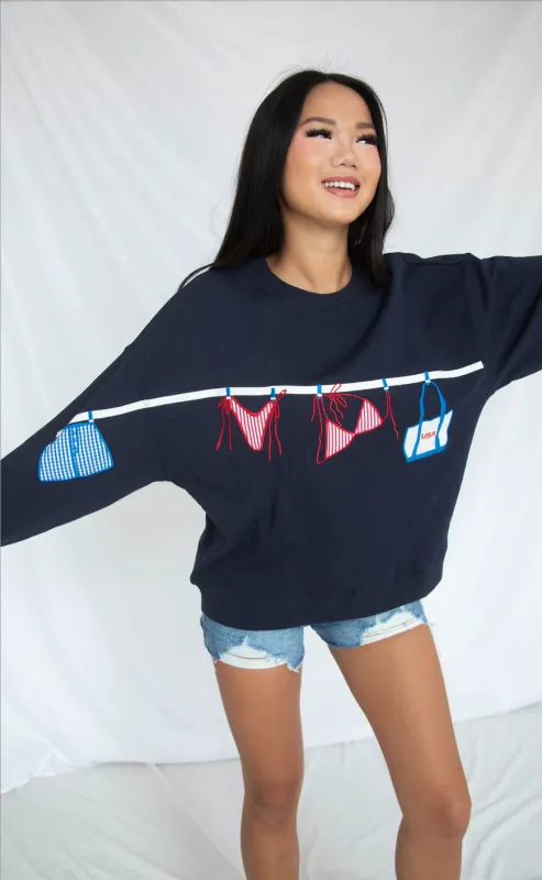 americana line sweatshirt made by Le Lis