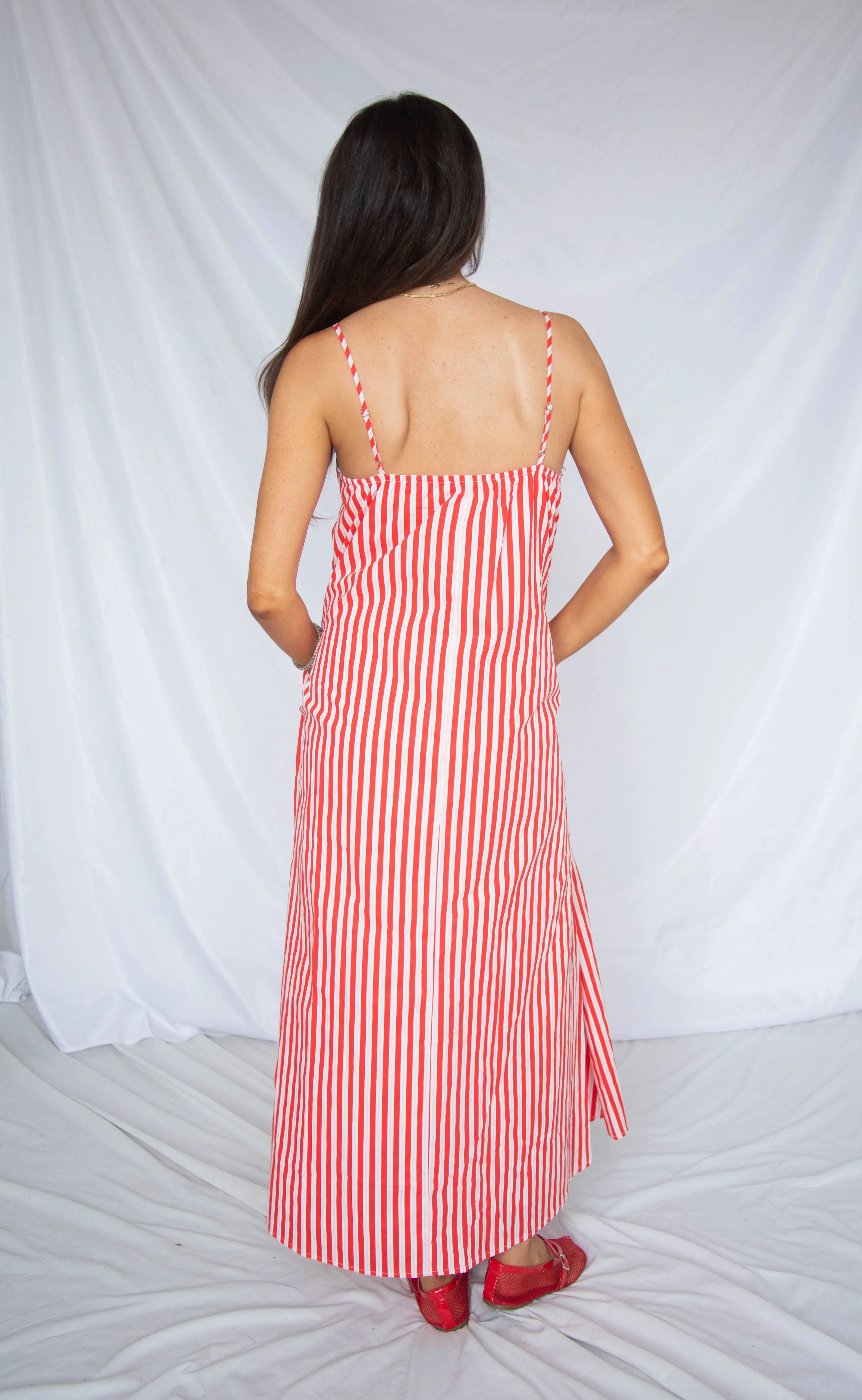 my lover striped maxi dress - red sold by RIFFRAFF product image thumbnail 3