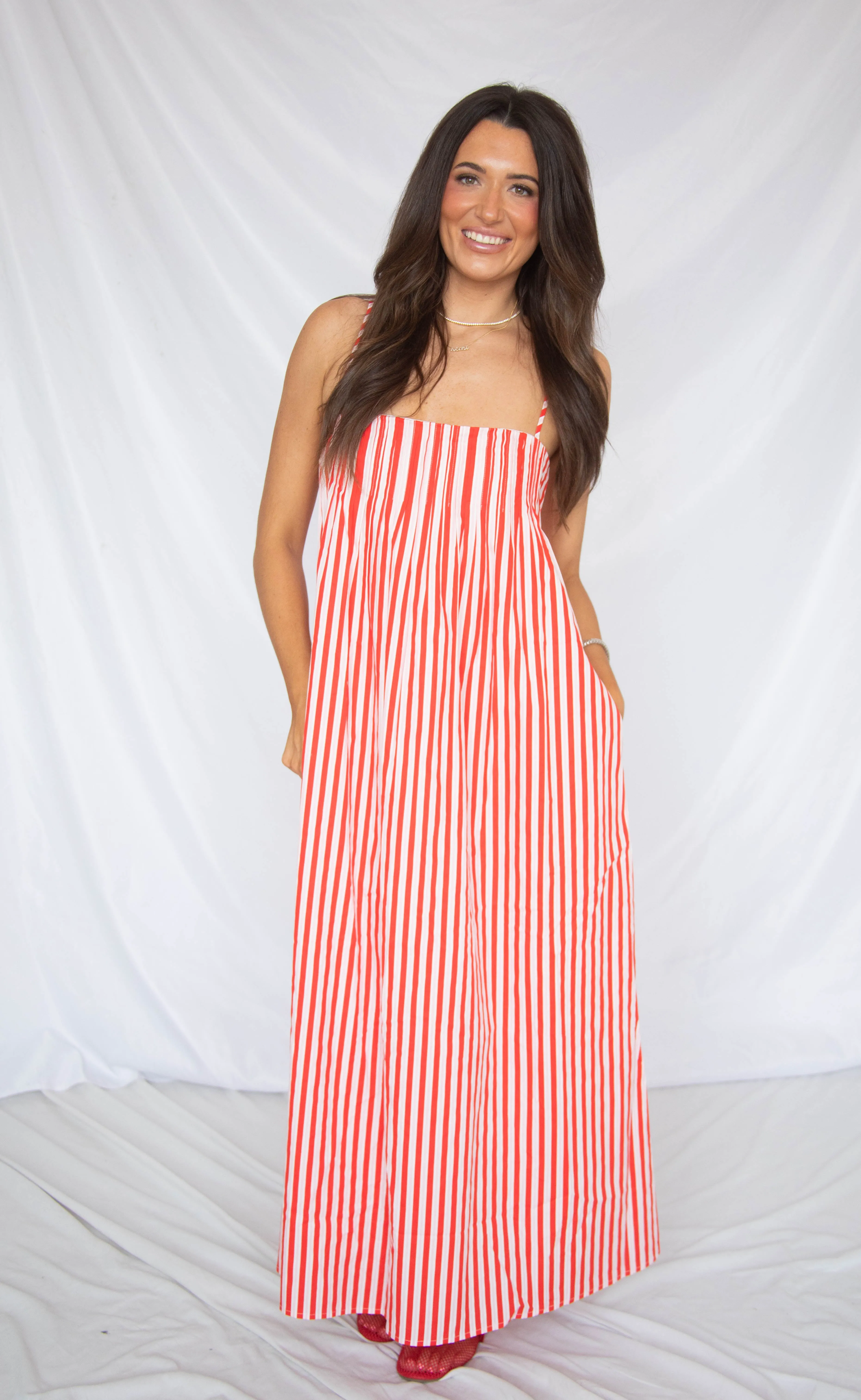 my lover striped maxi dress - red sold by RIFFRAFF product image thumbnail 2