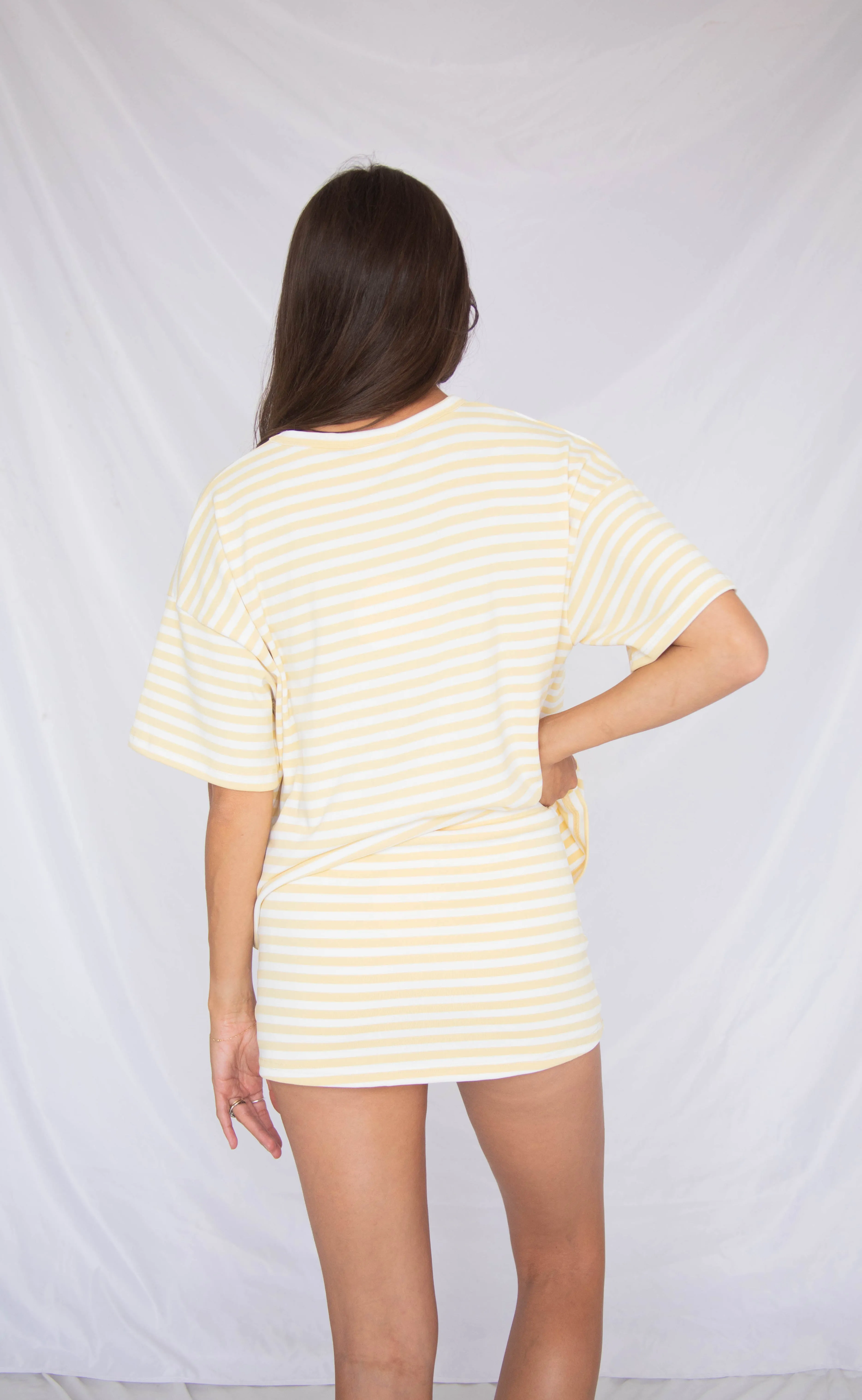 bright side stripe skort set - yellow sold by RIFFRAFF product image thumbnail 3