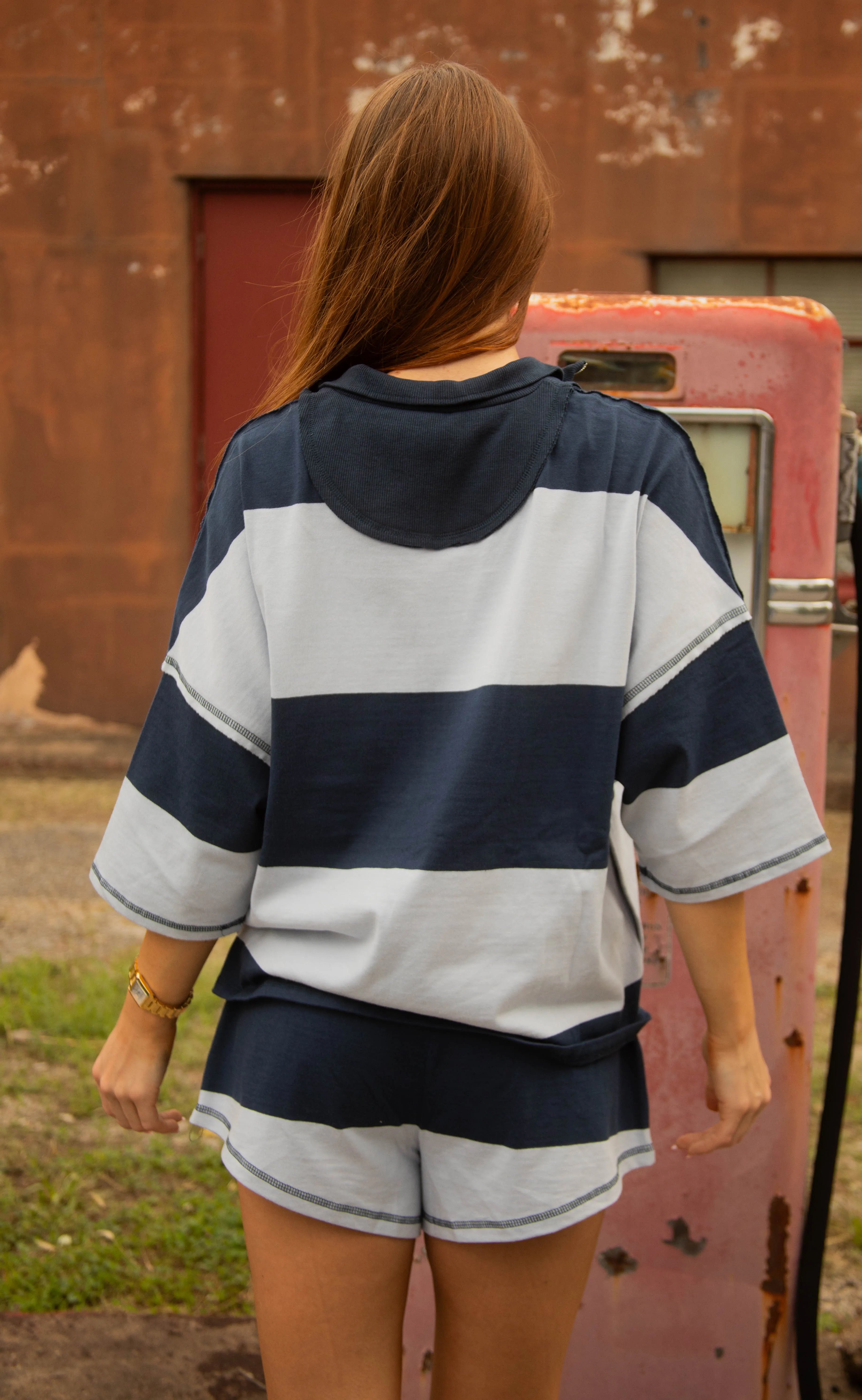 weekend agenda stripe set - blue sold by RIFFRAFF product image thumbnail 3