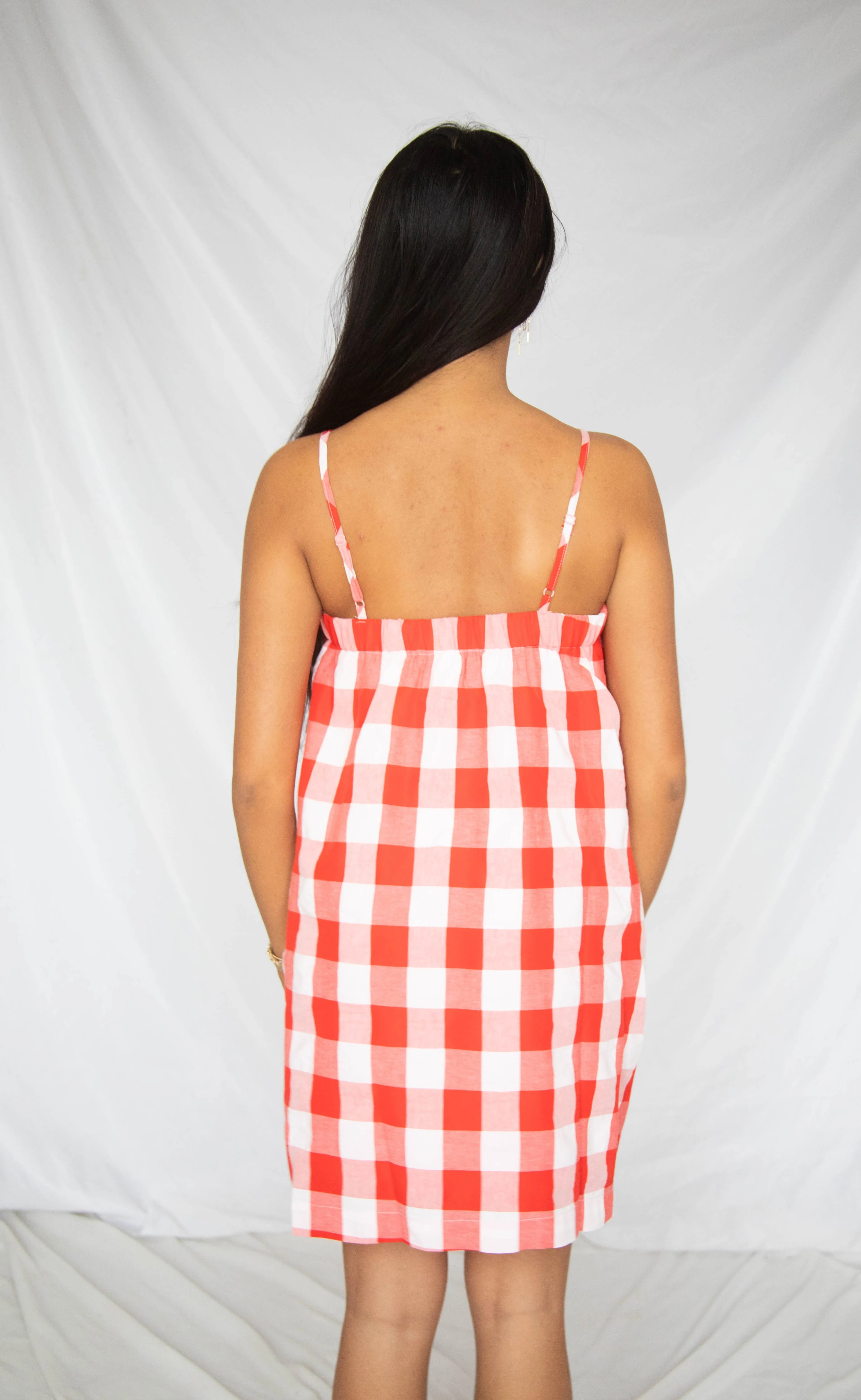 blushing over you cami mini dress - red sold by RIFFRAFF product image thumbnail 3