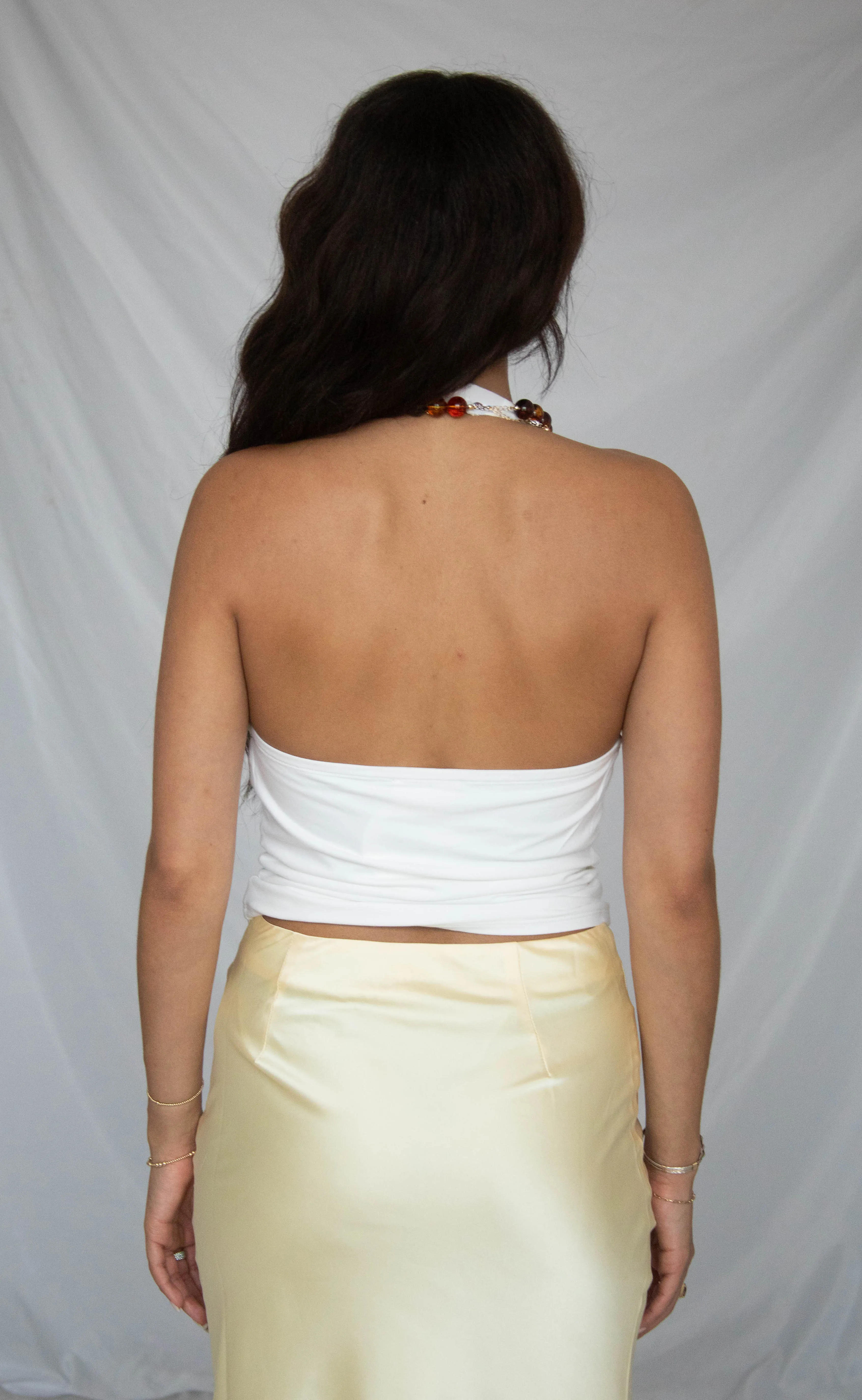 first glance cowl neck halter top sold by RIFFRAFF product image thumbnail 3