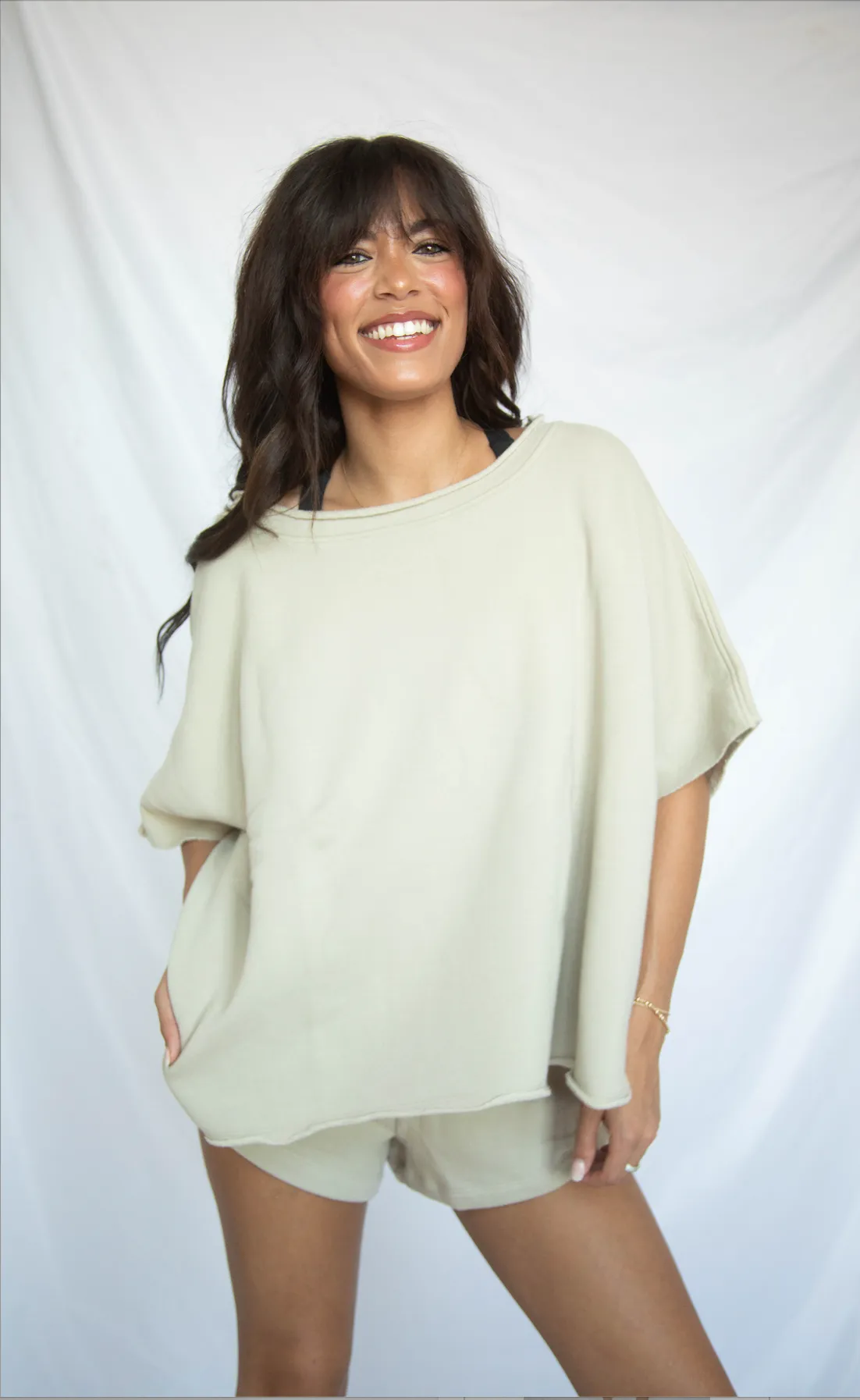 on the move two piece set - light grey sold by RIFFRAFF product image thumbnail 2