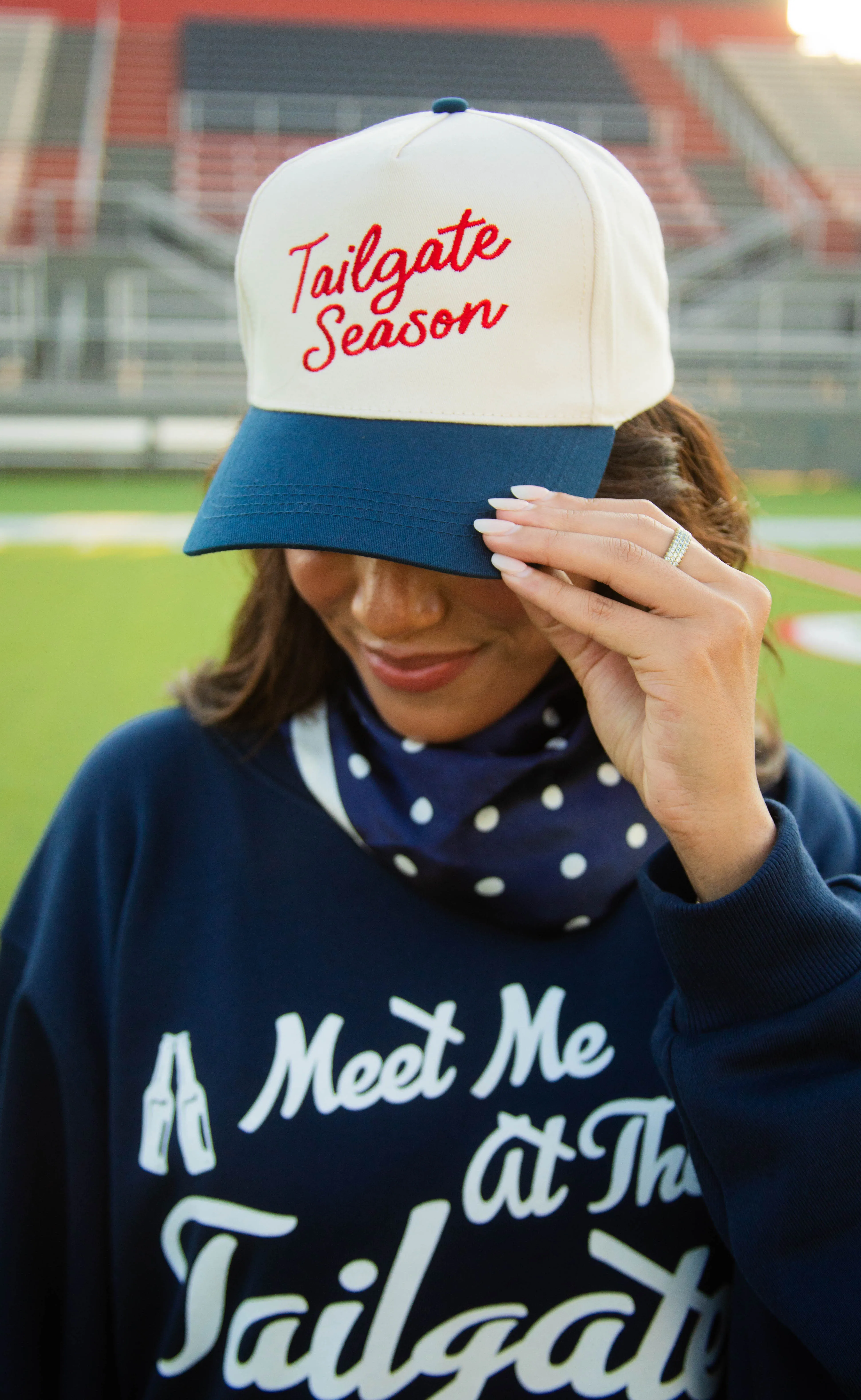 friday + saturday: tailgate season trucker sold by RIFFRAFF product image thumbnail 2