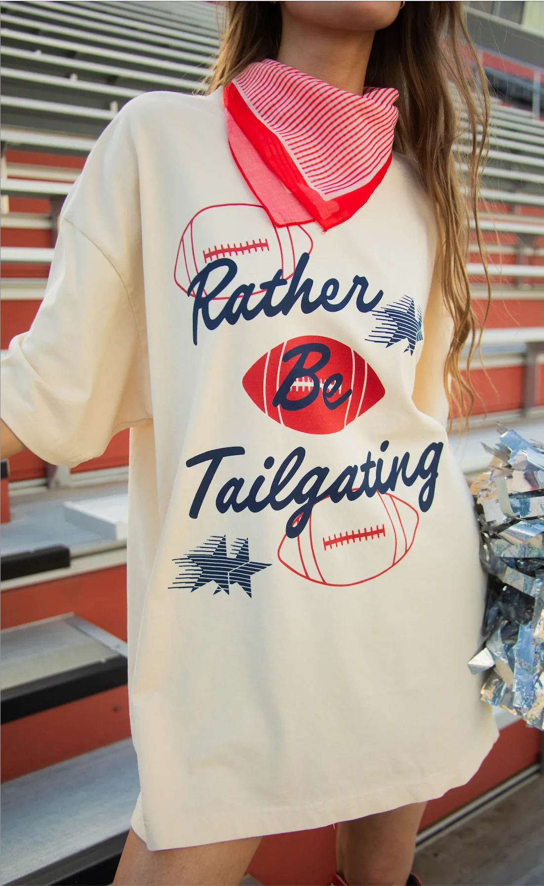 friday + saturday: rather be tailgating tee sold by RIFFRAFF product image thumbnail 2