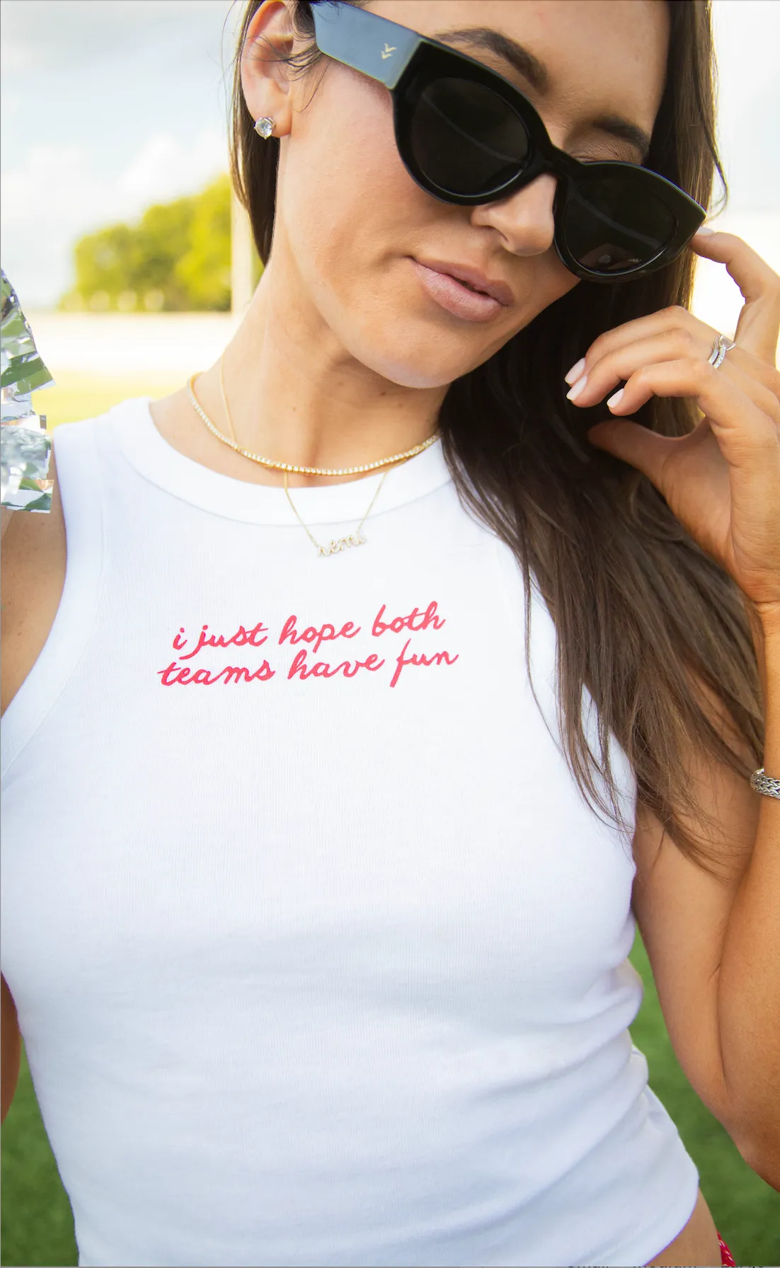 friday + saturday: both teams have fun tank sold by RIFFRAFF product image thumbnail 2