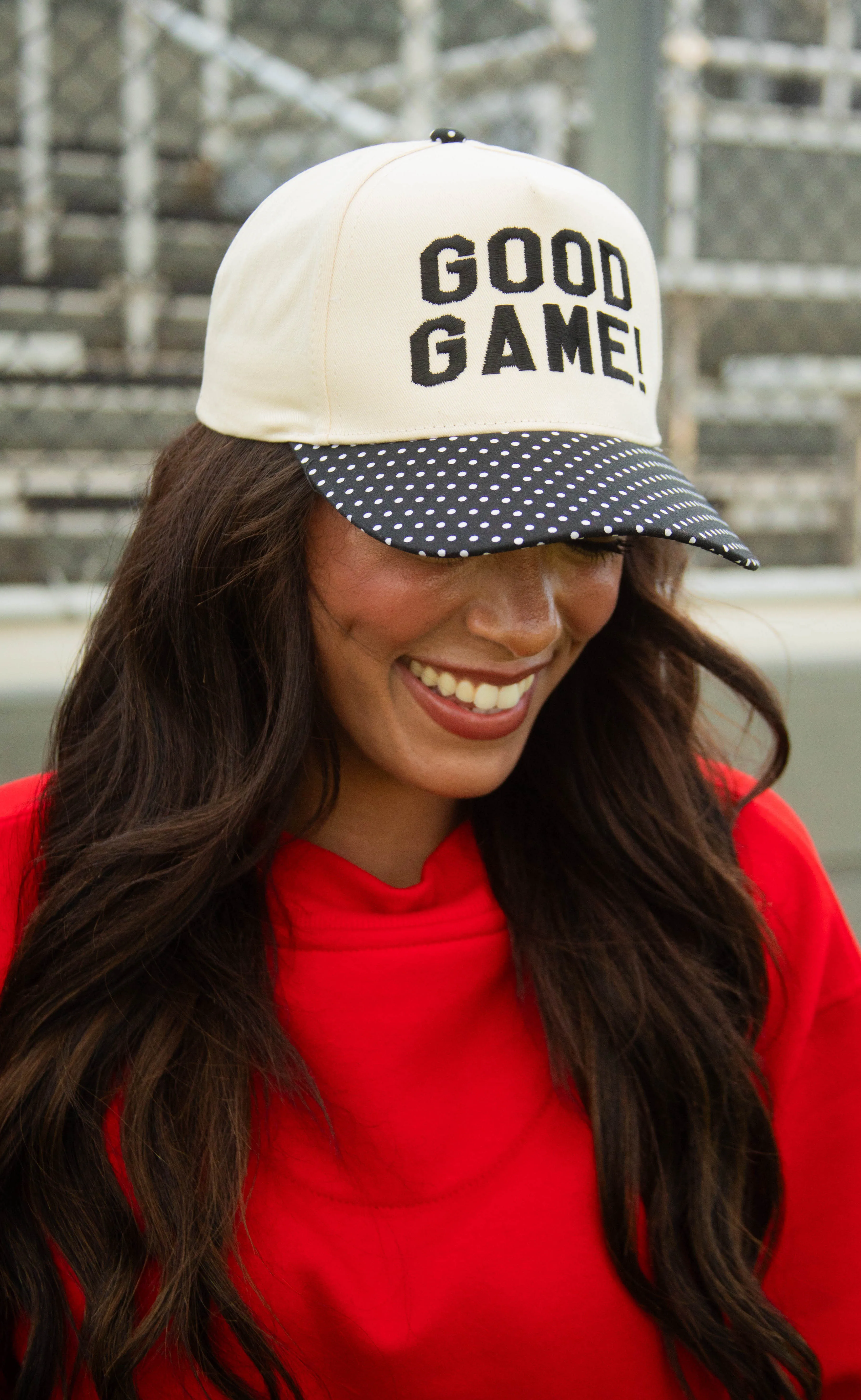 charlie southern: good game polka dot trucker sold by RIFFRAFF product image thumbnail 2