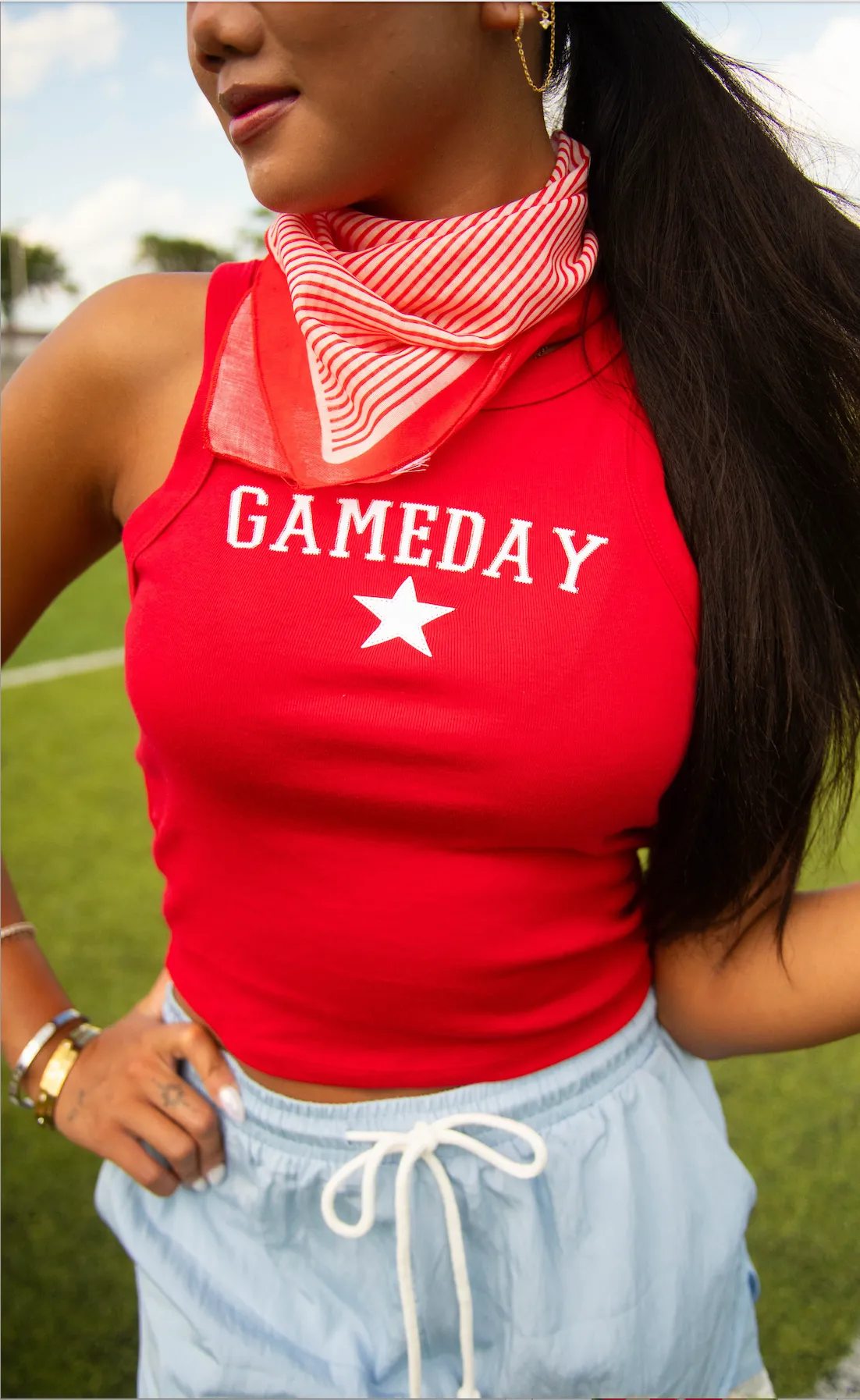 charlie southern: gameday star tank - red sold by RIFFRAFF product image thumbnail 2