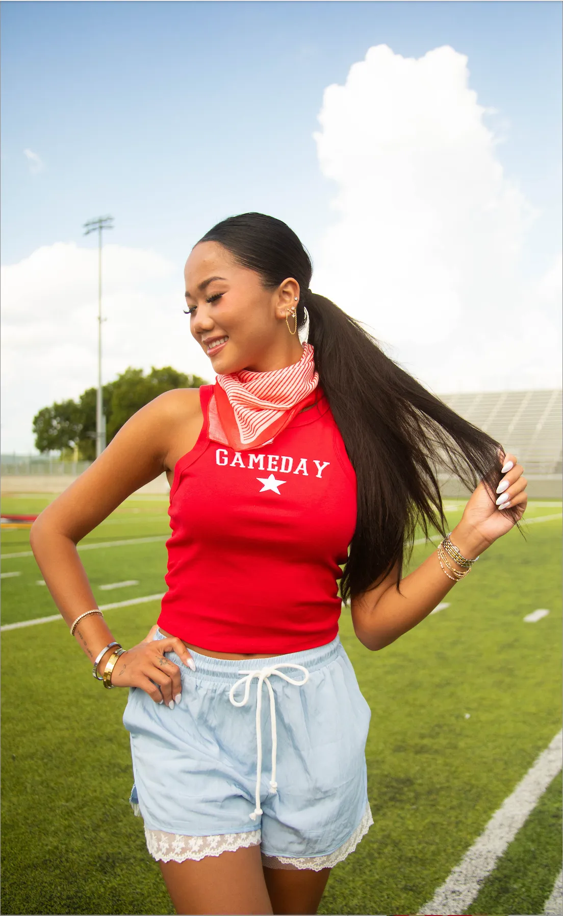charlie southern: gameday star tank - red sold by RIFFRAFF product image thumbnail 3