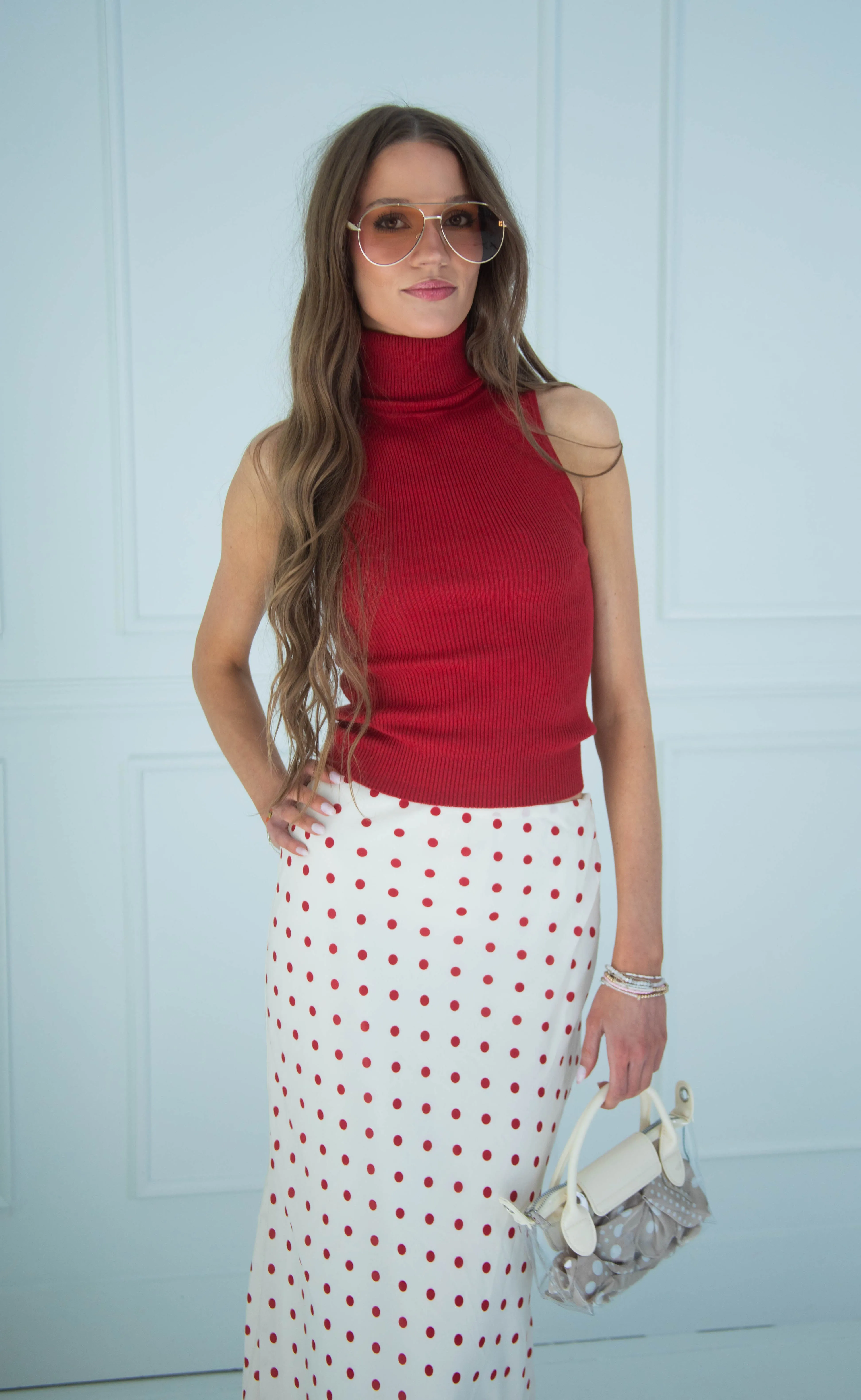 by invitation turtle neck knit top sold by RIFFRAFF