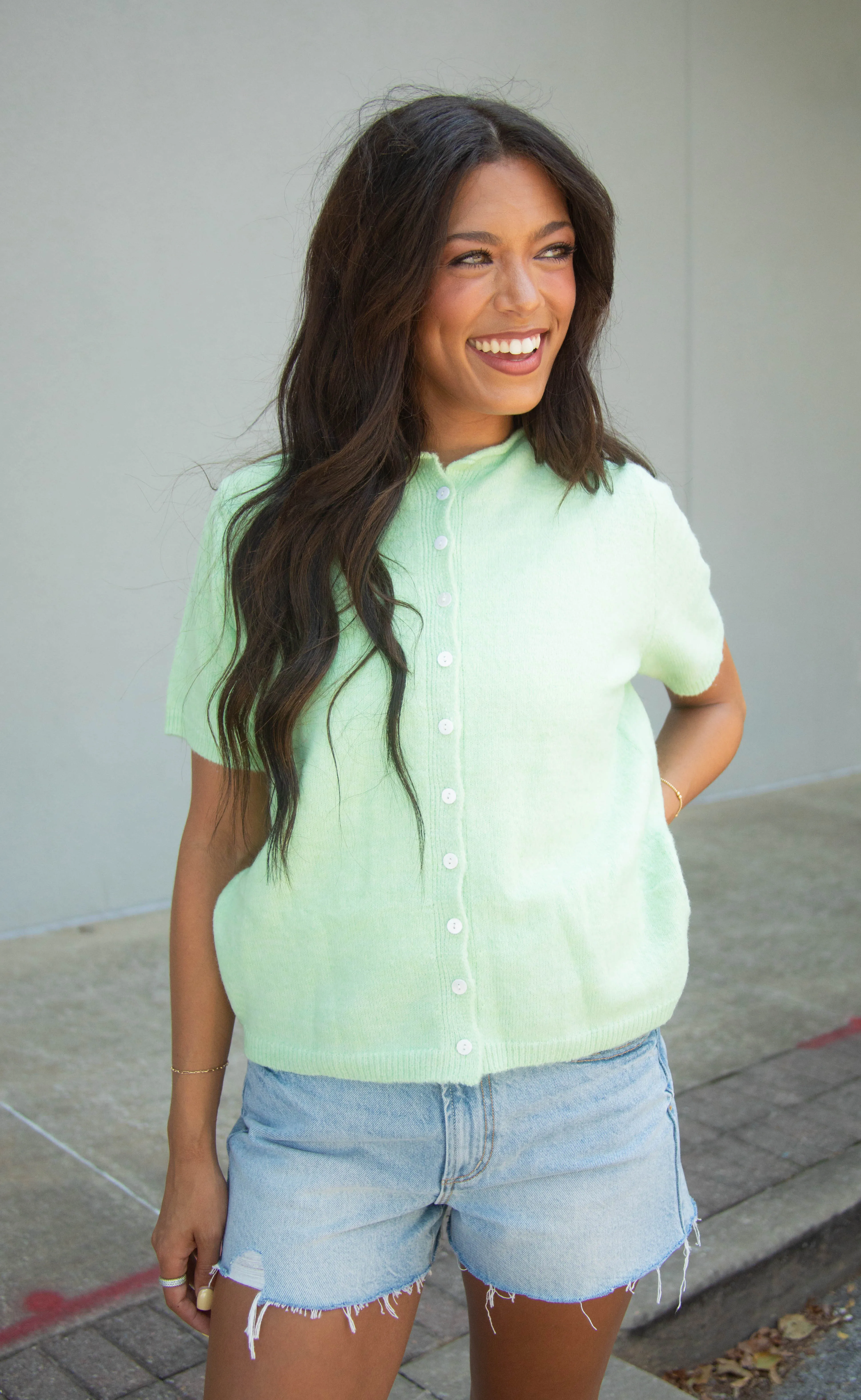 all my love cardigan - green sold by RIFFRAFF product image thumbnail 3