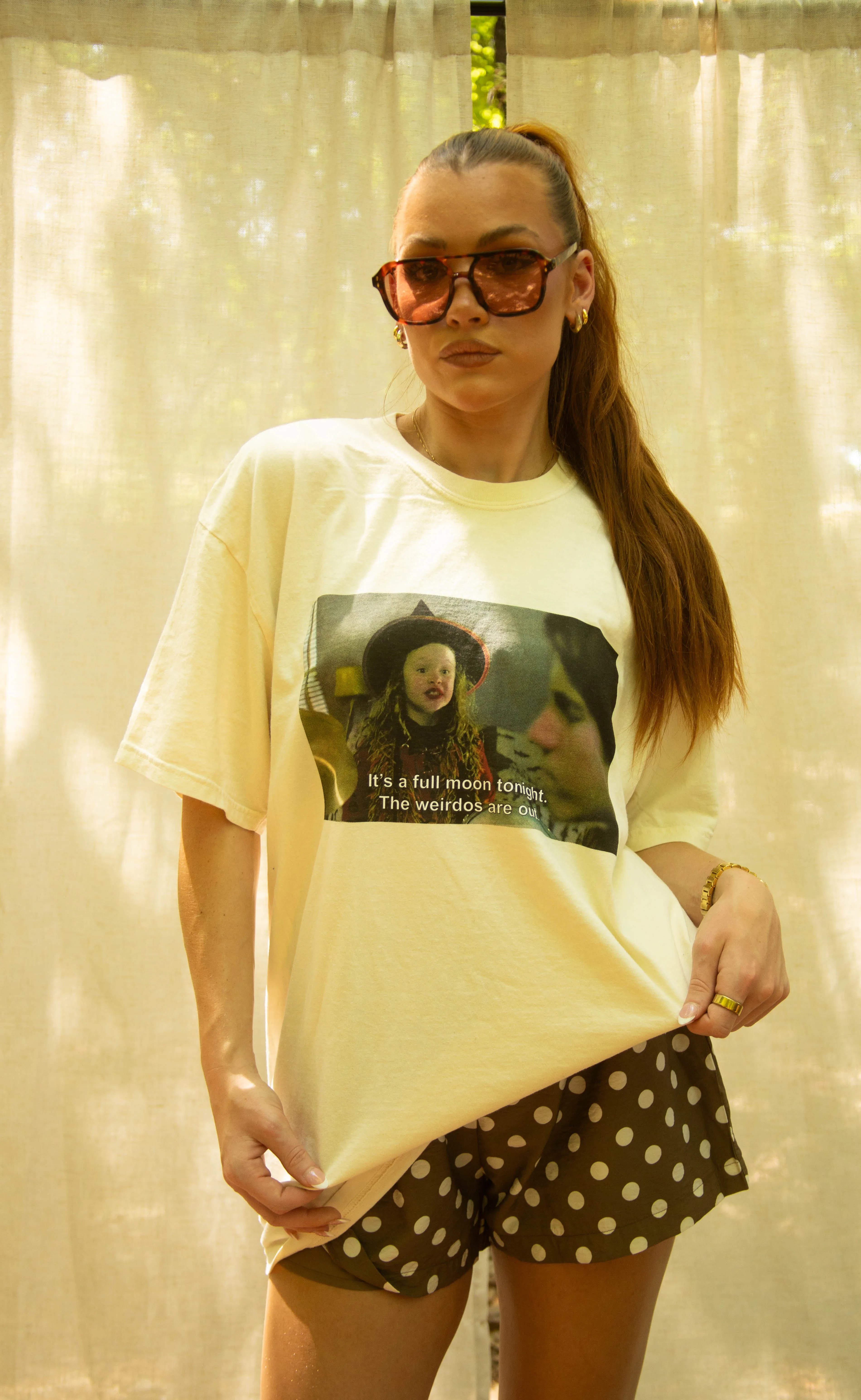 friday + saturday: the weirdos are out picture tee sold by RIFFRAFF