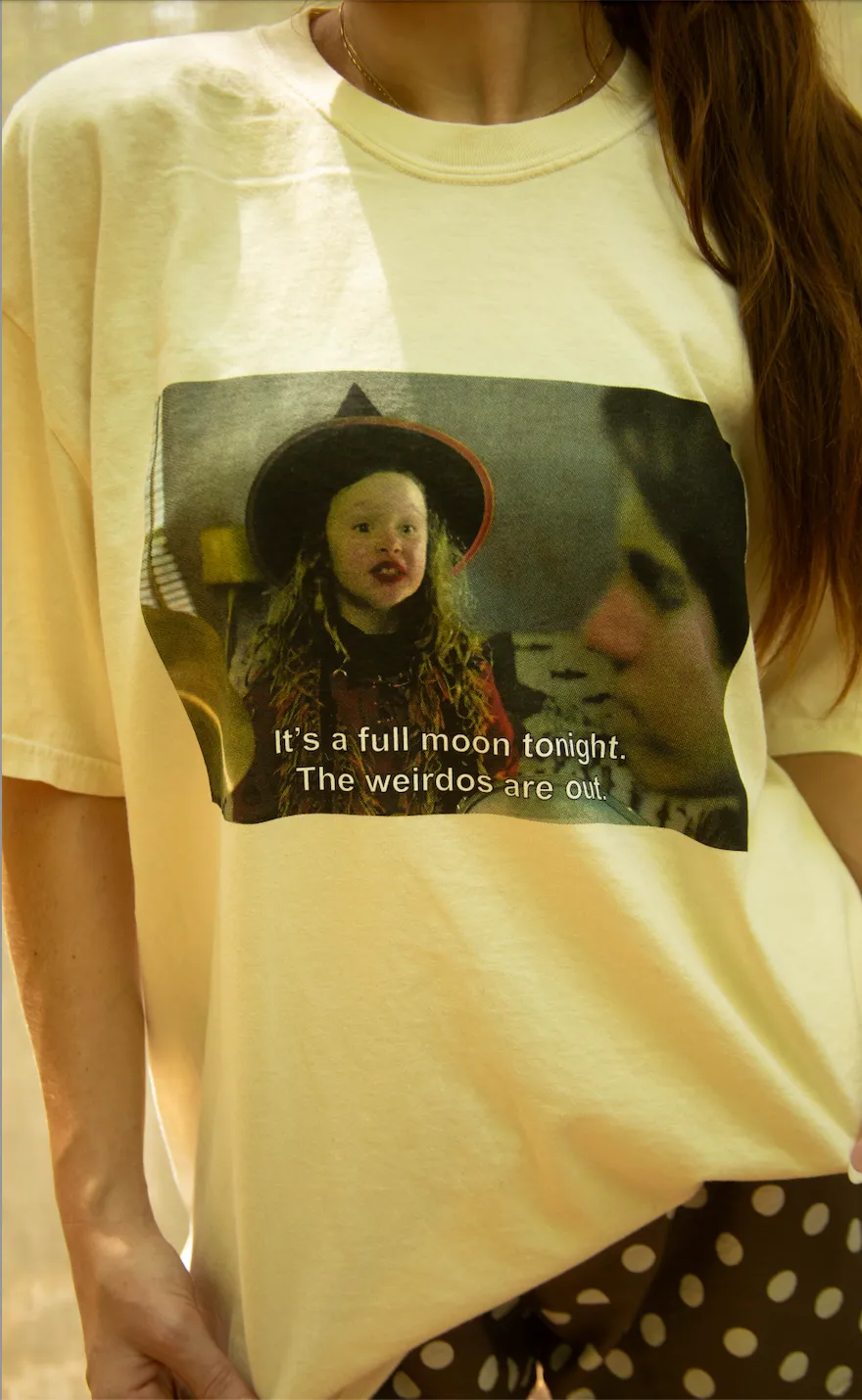 friday + saturday: the weirdos are out picture tee sold by RIFFRAFF product image thumbnail 3