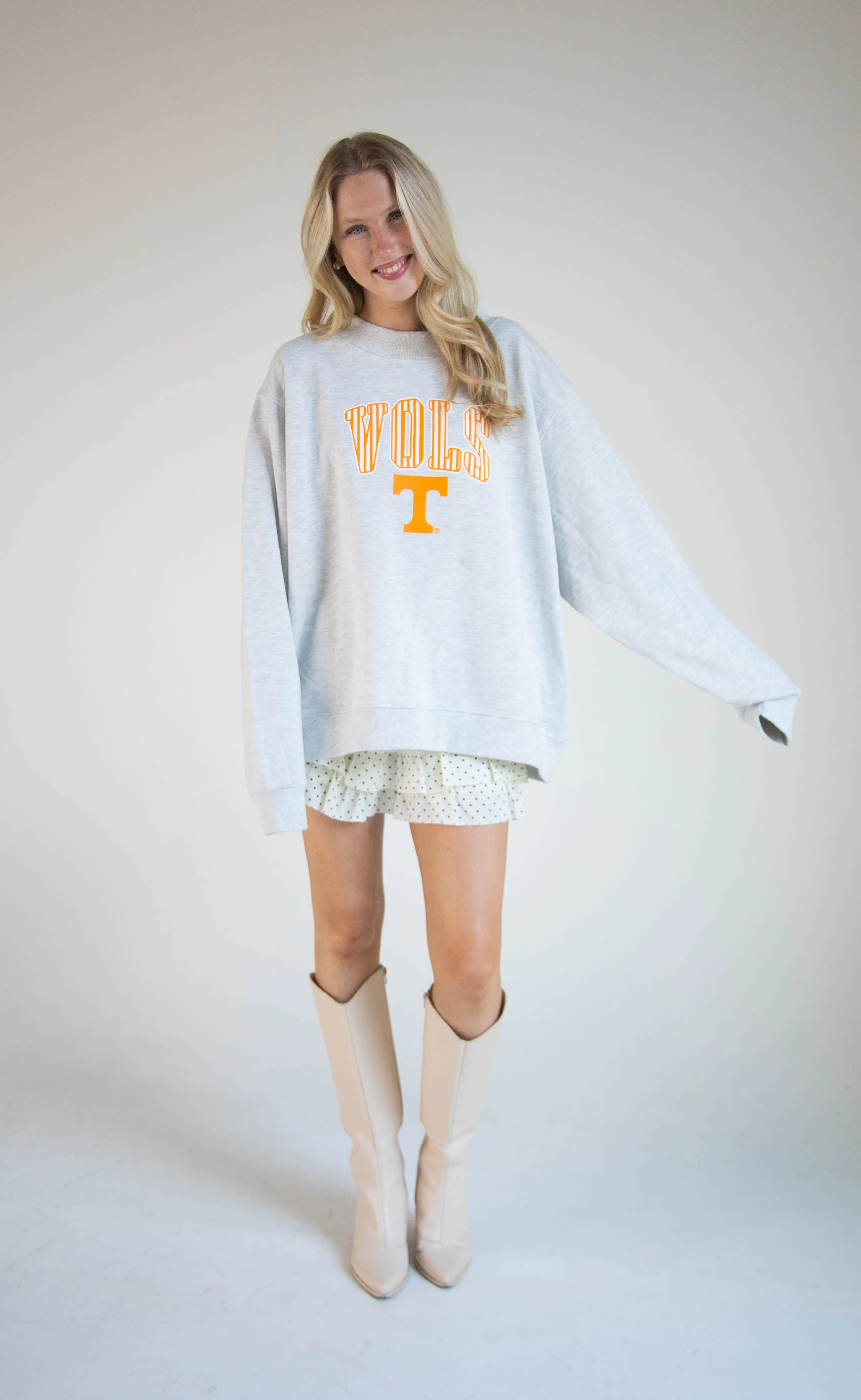 charlie southern: tennessee vols striped mockneck sold by RIFFRAFF