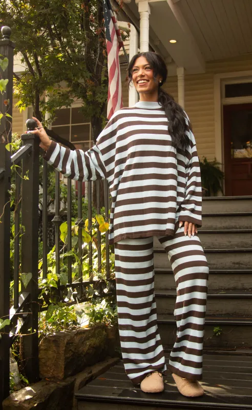 saving grace striped knit set made by Things Between