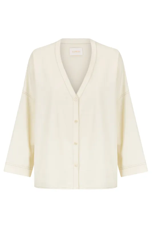 THE MAEVA BLOUSE sold by Sancia