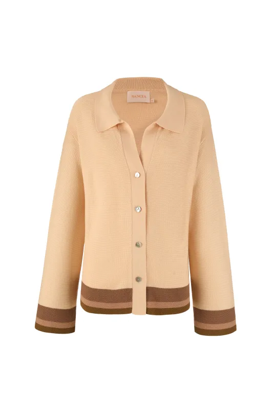 THE ABIGAIL KNIT SHIRT sold by Sancia