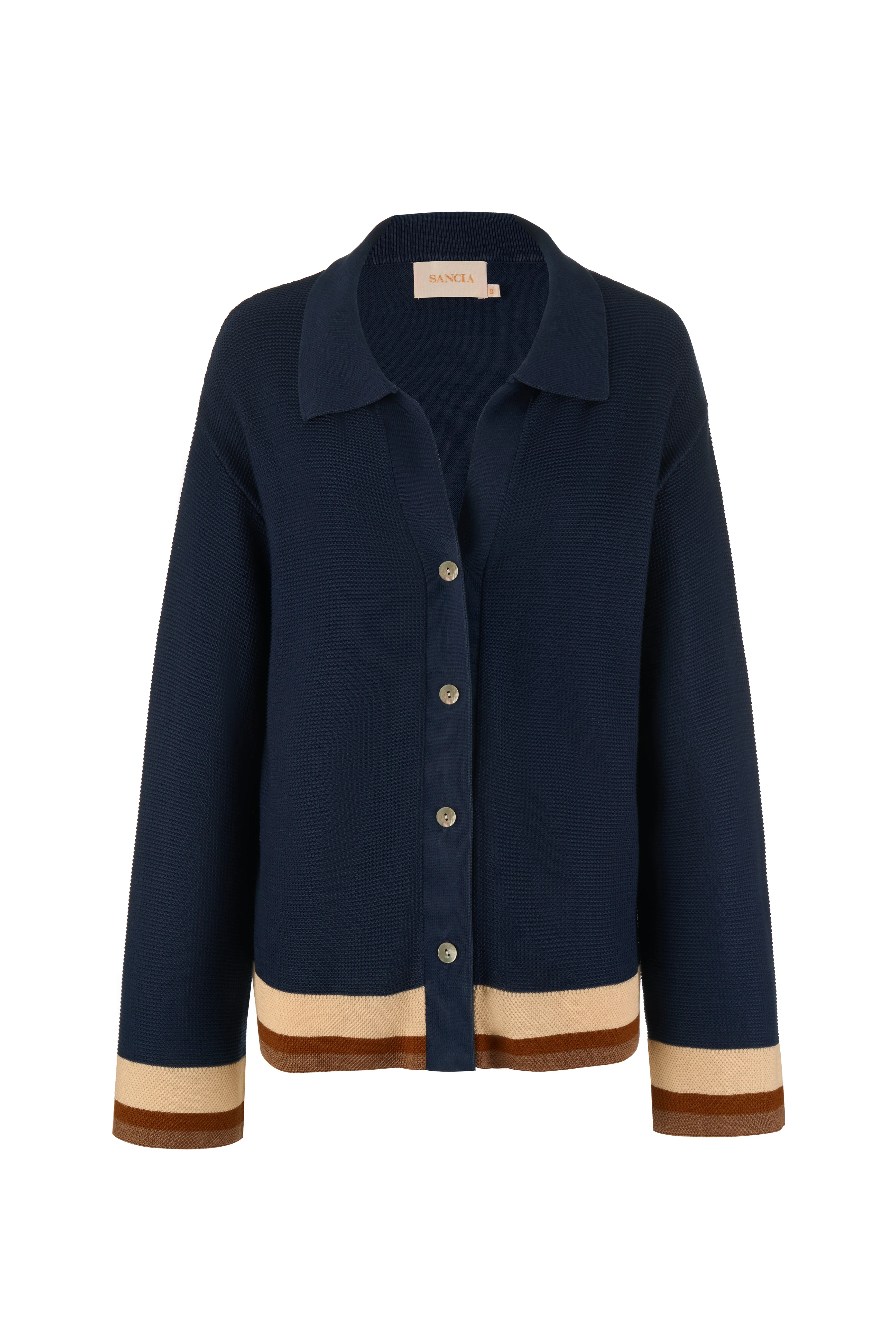 THE ABIGAIL KNIT SHIRT sold by Sancia