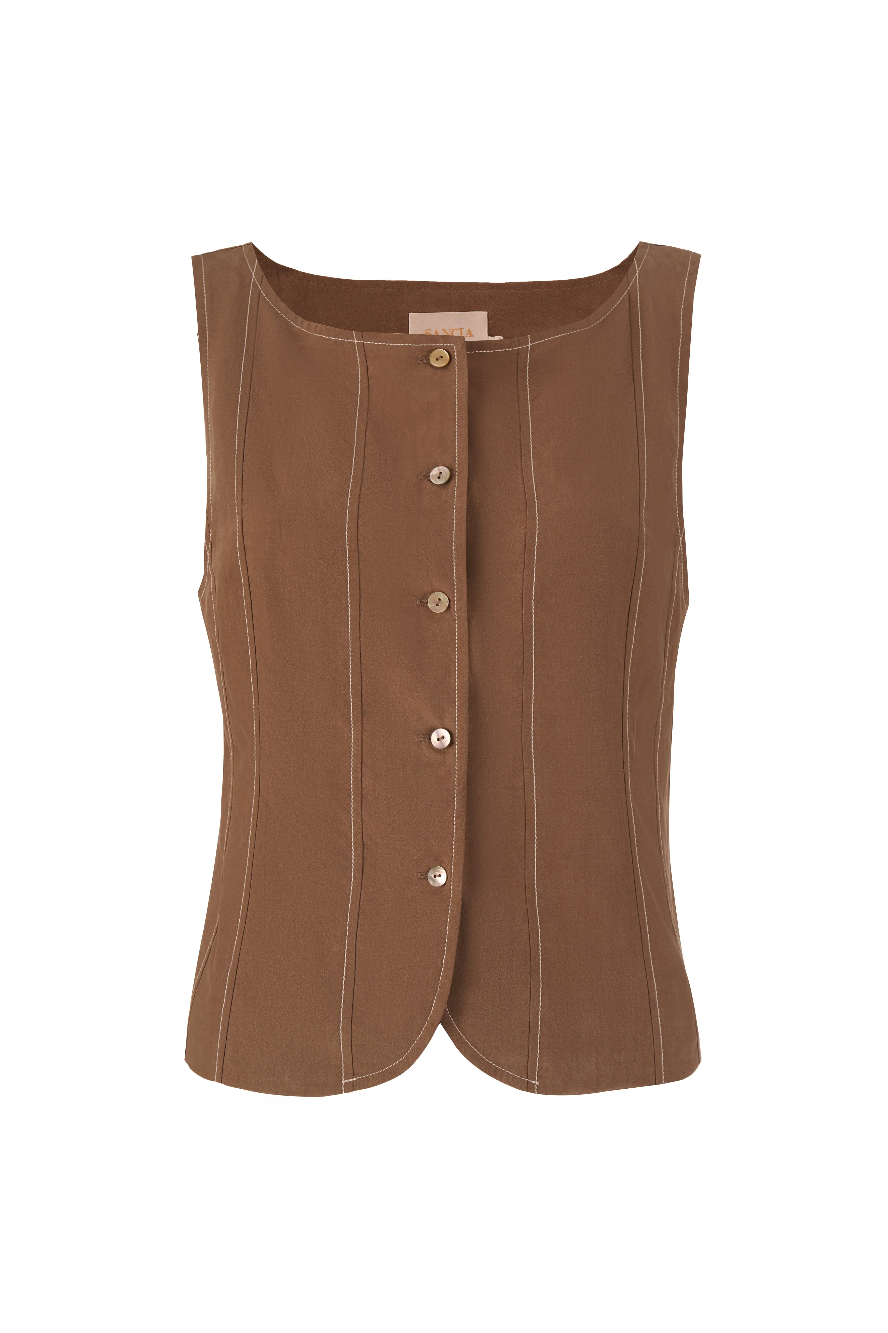 THE KLARA VEST sold by Sancia