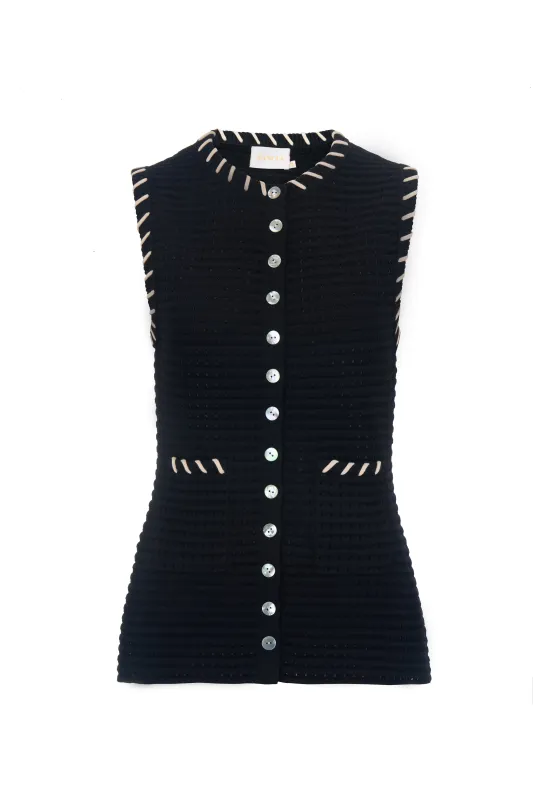 THE THEA KNIT VEST made by Sancia