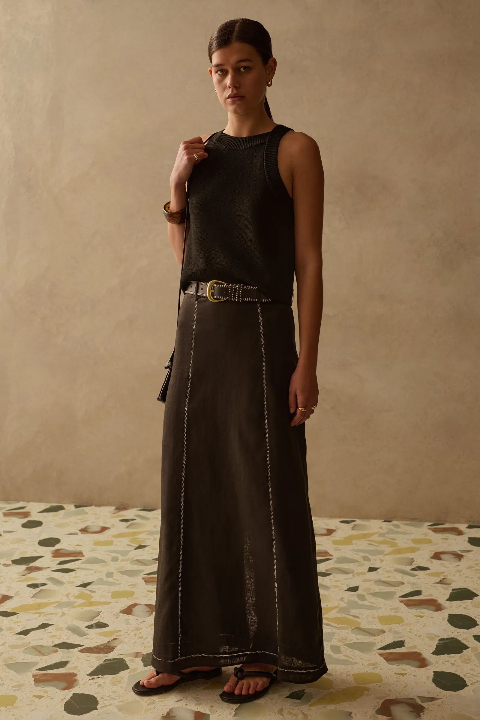 THE INDY LINEN SKIRT sold by Sancia product image thumbnail 2