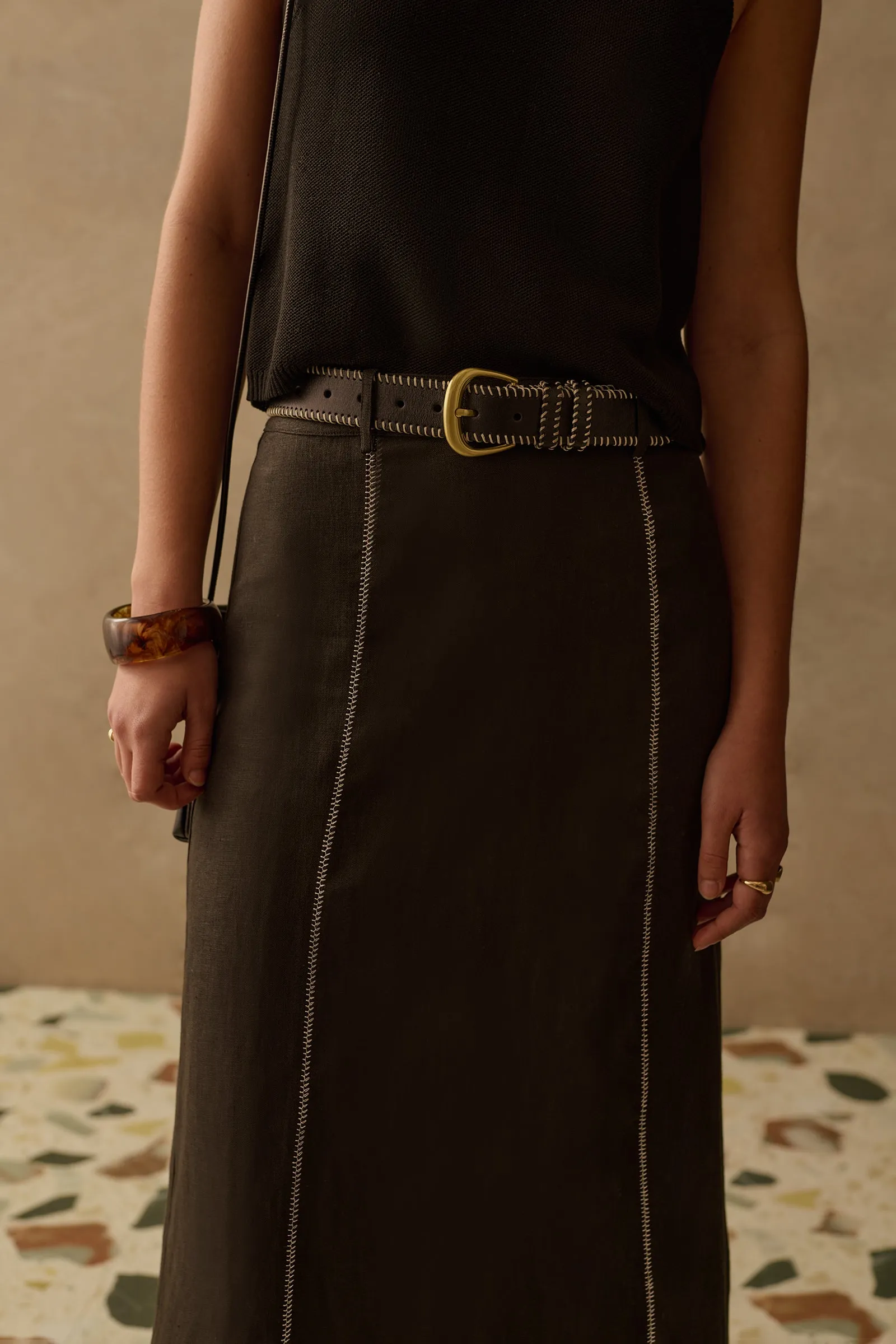 THE INDY LINEN SKIRT sold by Sancia product image thumbnail 4