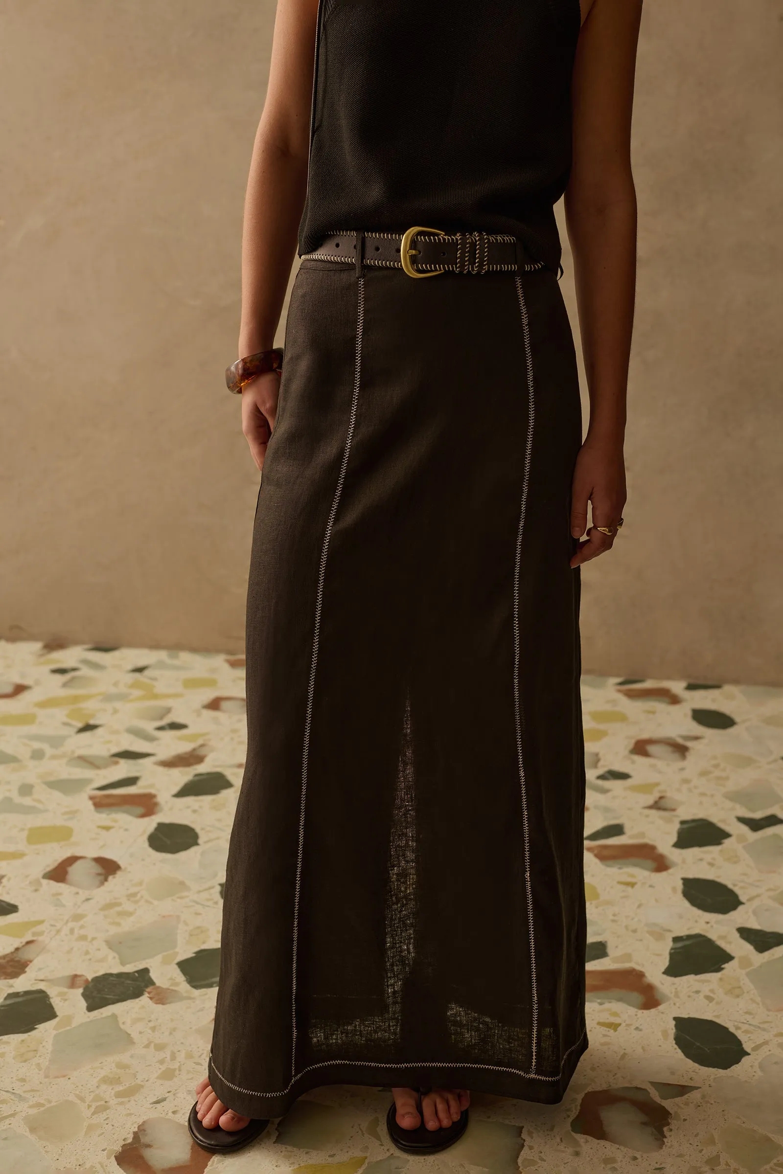 THE INDY LINEN SKIRT sold by Sancia product image thumbnail 3