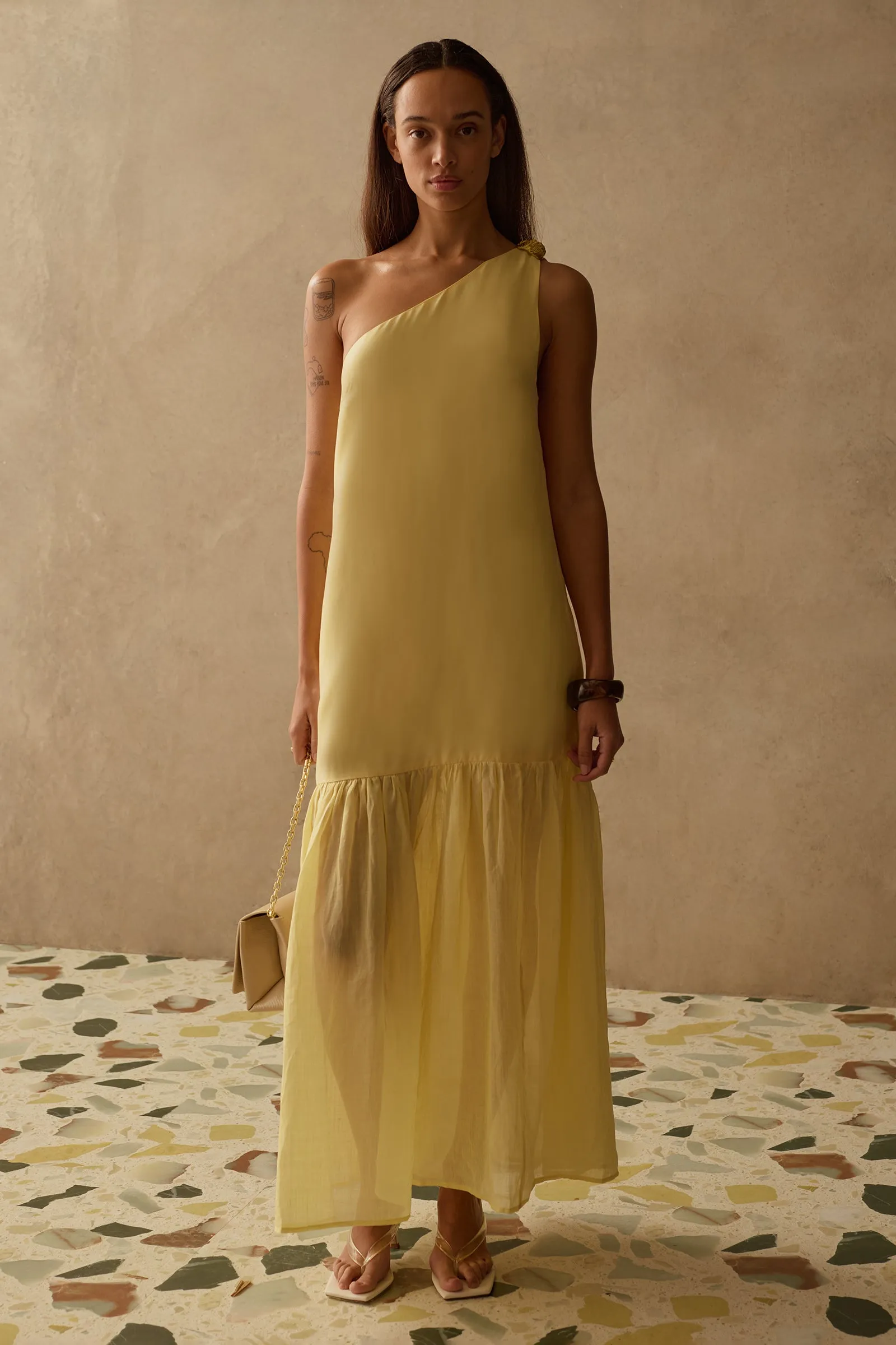 THE CLAUDIA CUPRO DRESS sold by Sancia product image thumbnail 3
