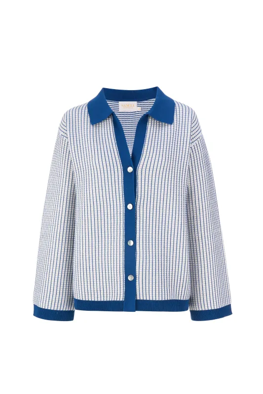 THE EBONY COTTON KNIT CARDIGAN made by Sancia