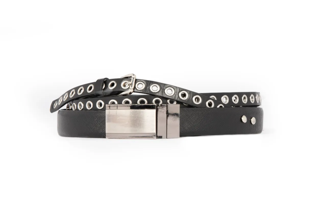 STACKED BELT / black made by KITTEN studio