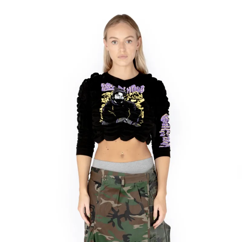 SCRUNCH TEE / black made by KITTEN studio
