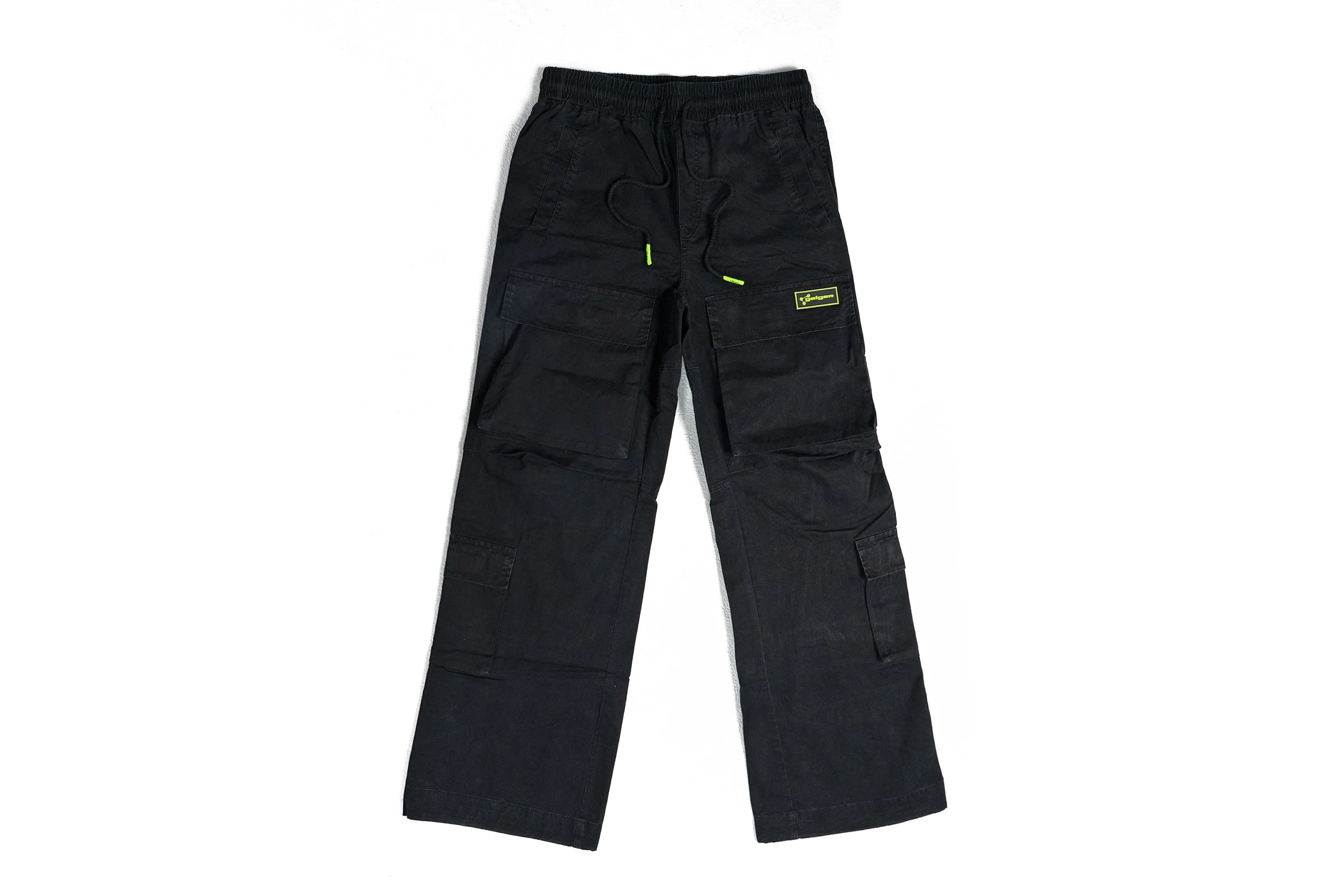 SZN 6 Stacked Cargo Pants 'Black' sold by John Geiger