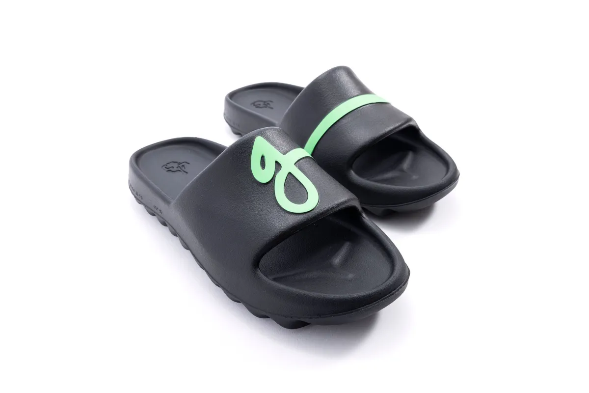 'Black/Lime' Geiger Slides made by John Geiger
