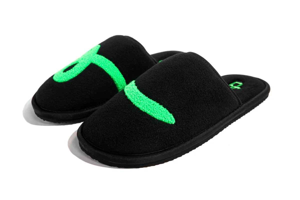 Volt/ Black- JG House Slippers made by John Geiger