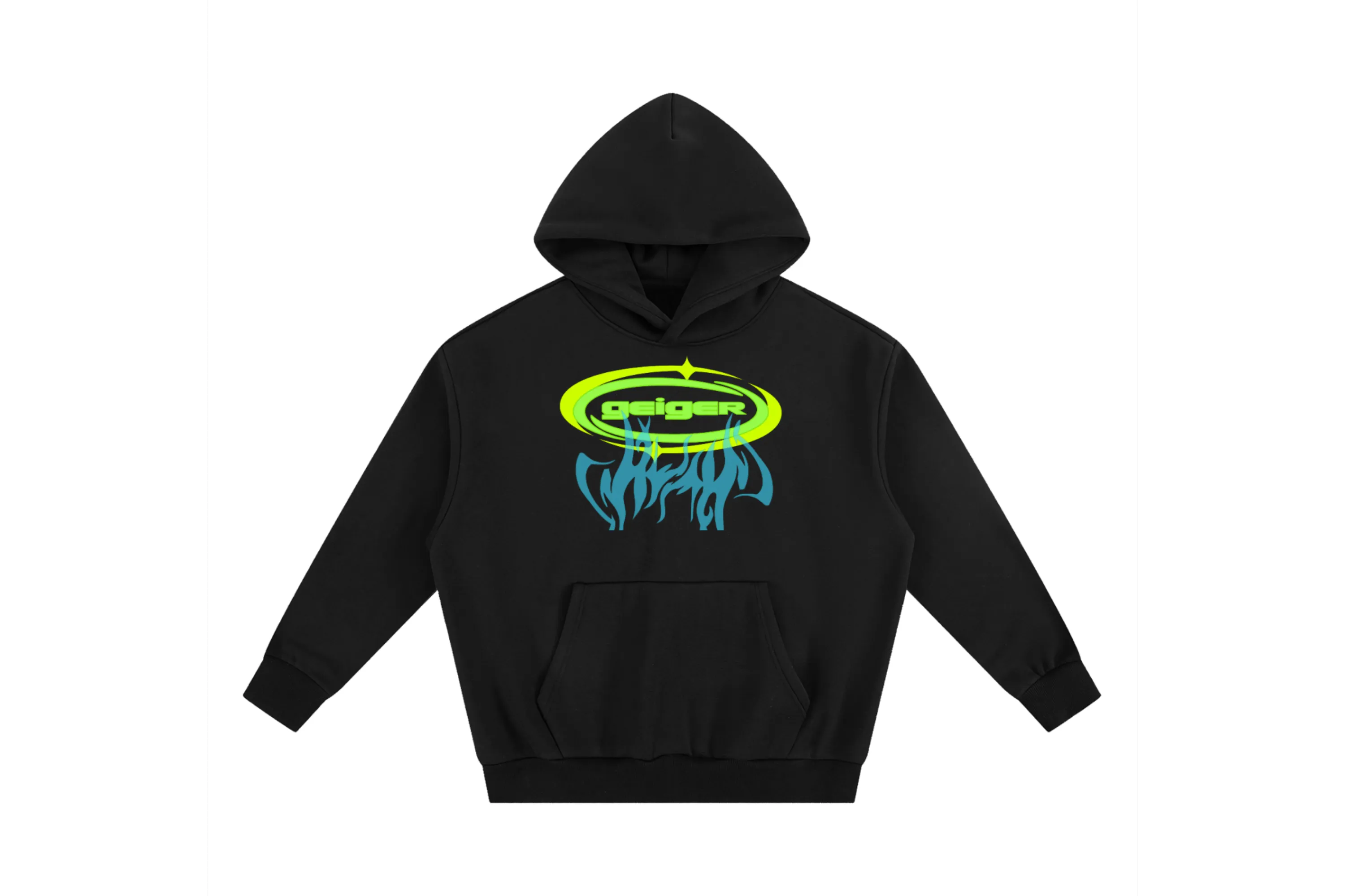 Double Oval Logo Lightweight Hoodie Black sold by John Geiger