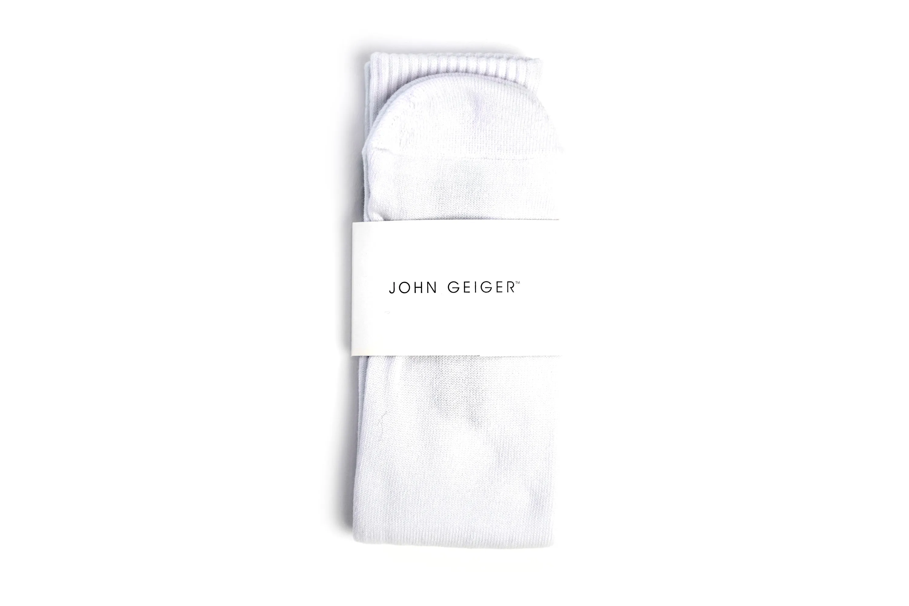 JG Logo Socks White/Black sold by John Geiger product image thumbnail 4