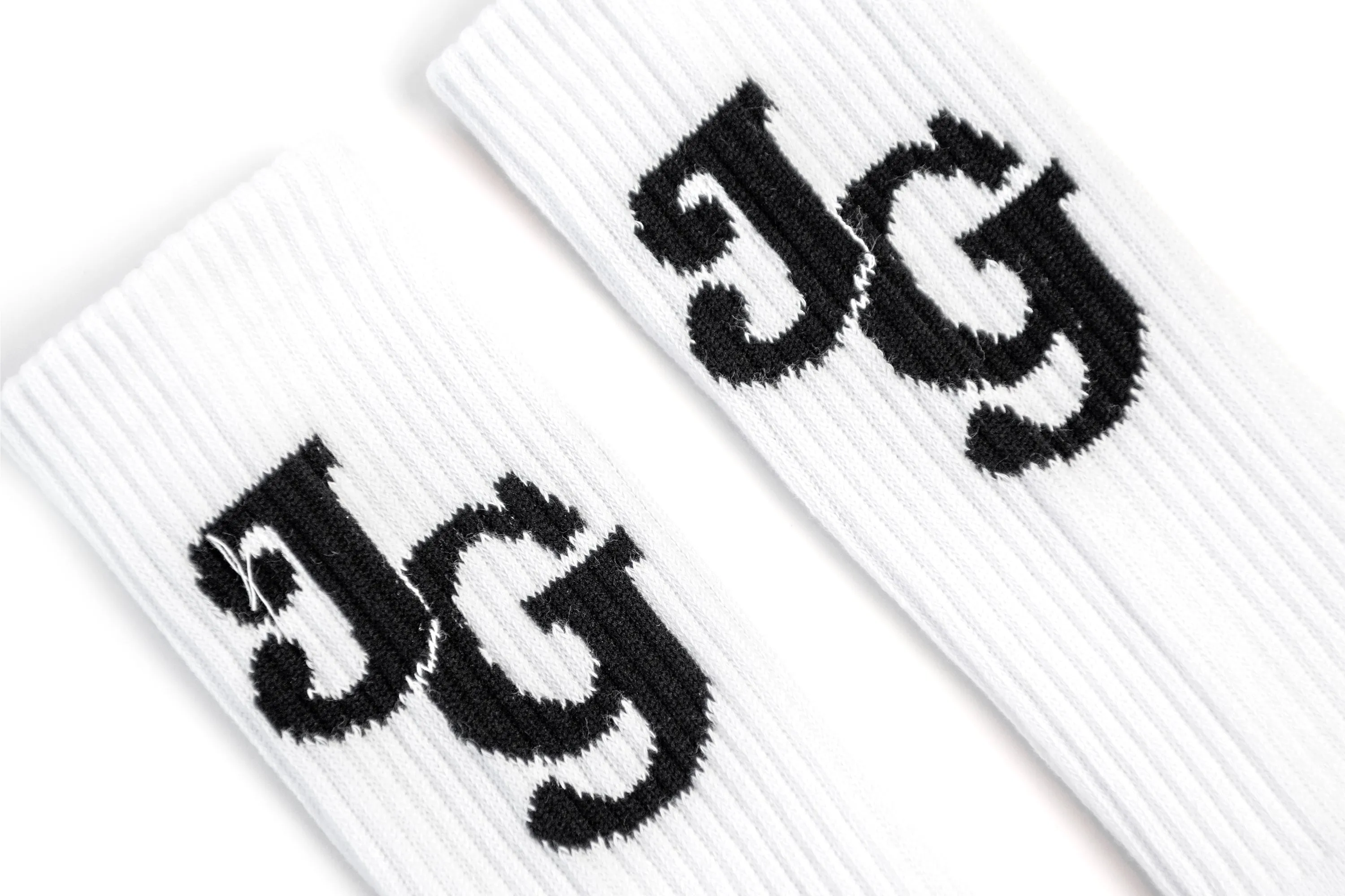 JG Logo Socks White/Black sold by John Geiger product image thumbnail 2