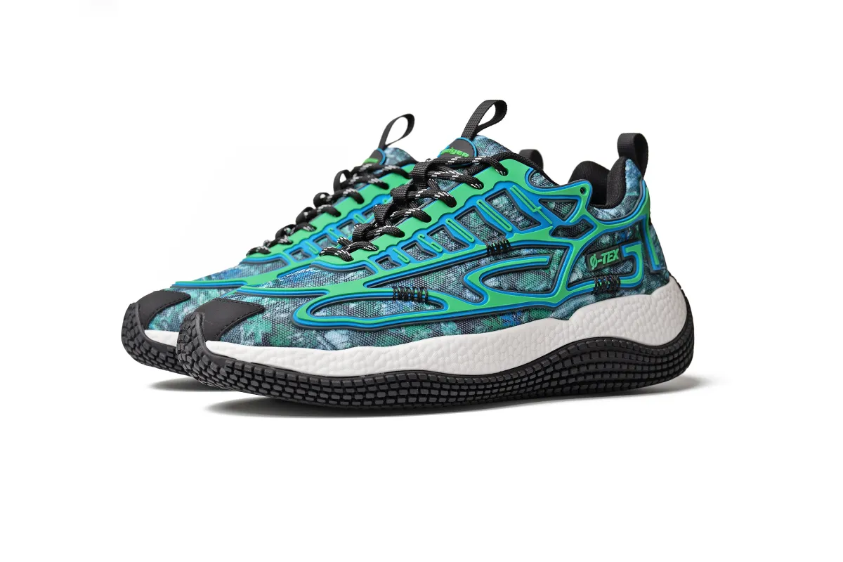 004 "Spring Camo" Blue/Green made by John Geiger