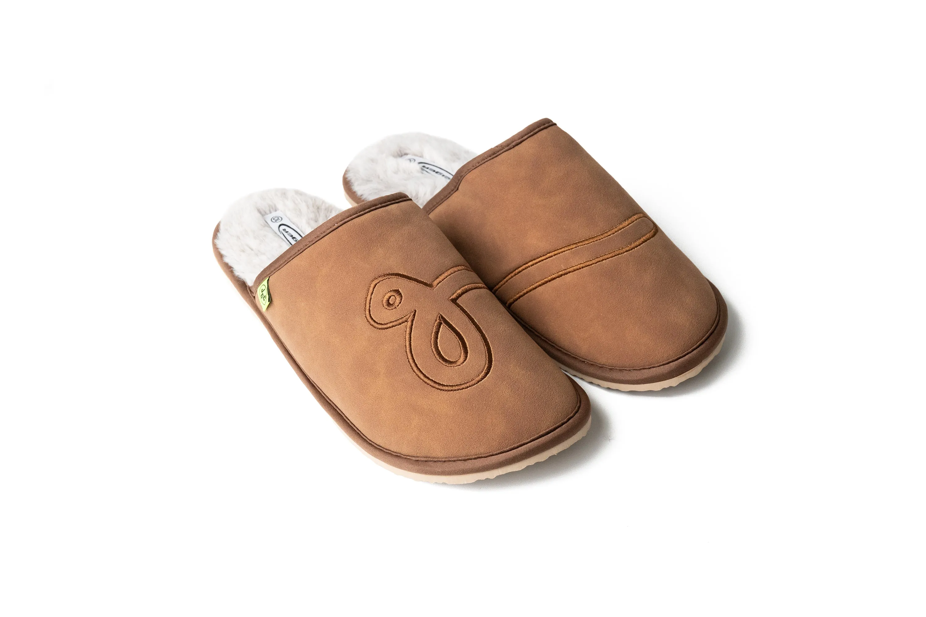 House Slippers Brown/ Plush Interior sold by John Geiger