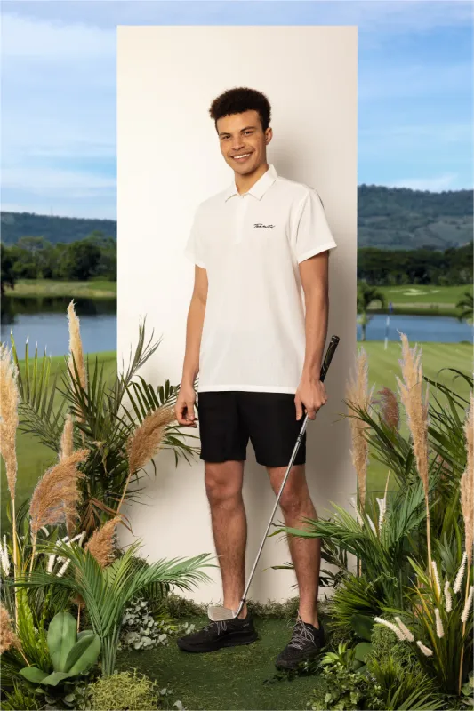 White Par-Tee Polo made by TEAMLTD