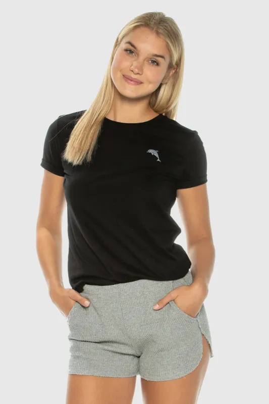 Flipper Embroidery Tee sold by TEAMLTD