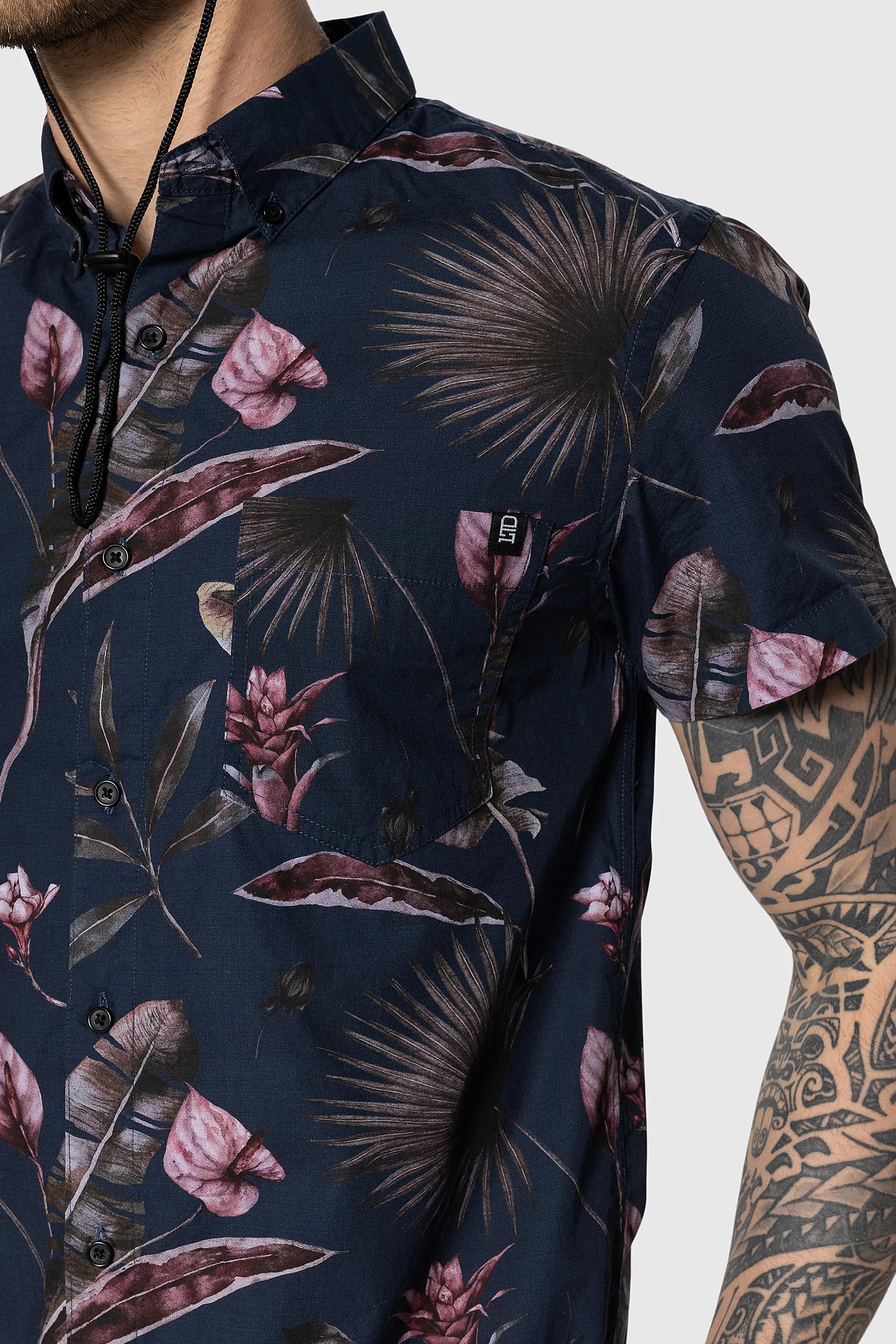 Tropical Floral S/S Button Up sold by TEAMLTD product image thumbnail 2