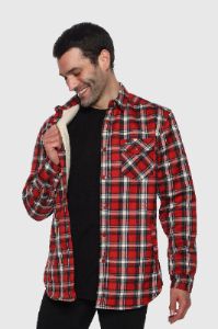 Plaid Sherpa Lumberjacket sold by TEAMLTD