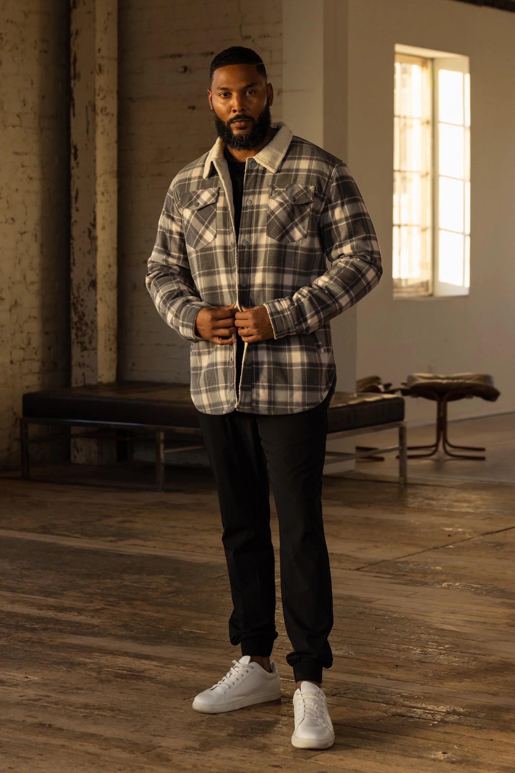 Plaid Sherpa Lumberjacket sold by TEAMLTD product image thumbnail 6